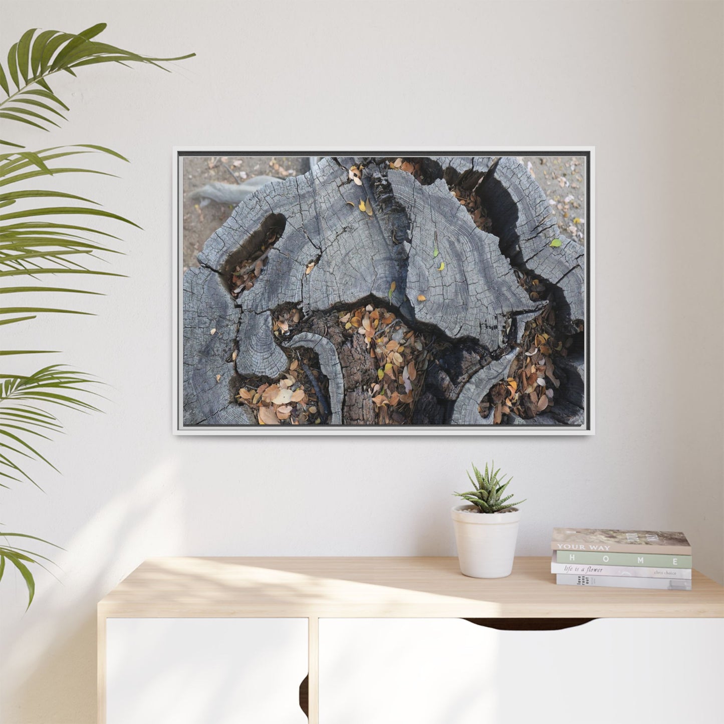 Time's Fractal Memory - Unique Stretched Canvas Wall Art