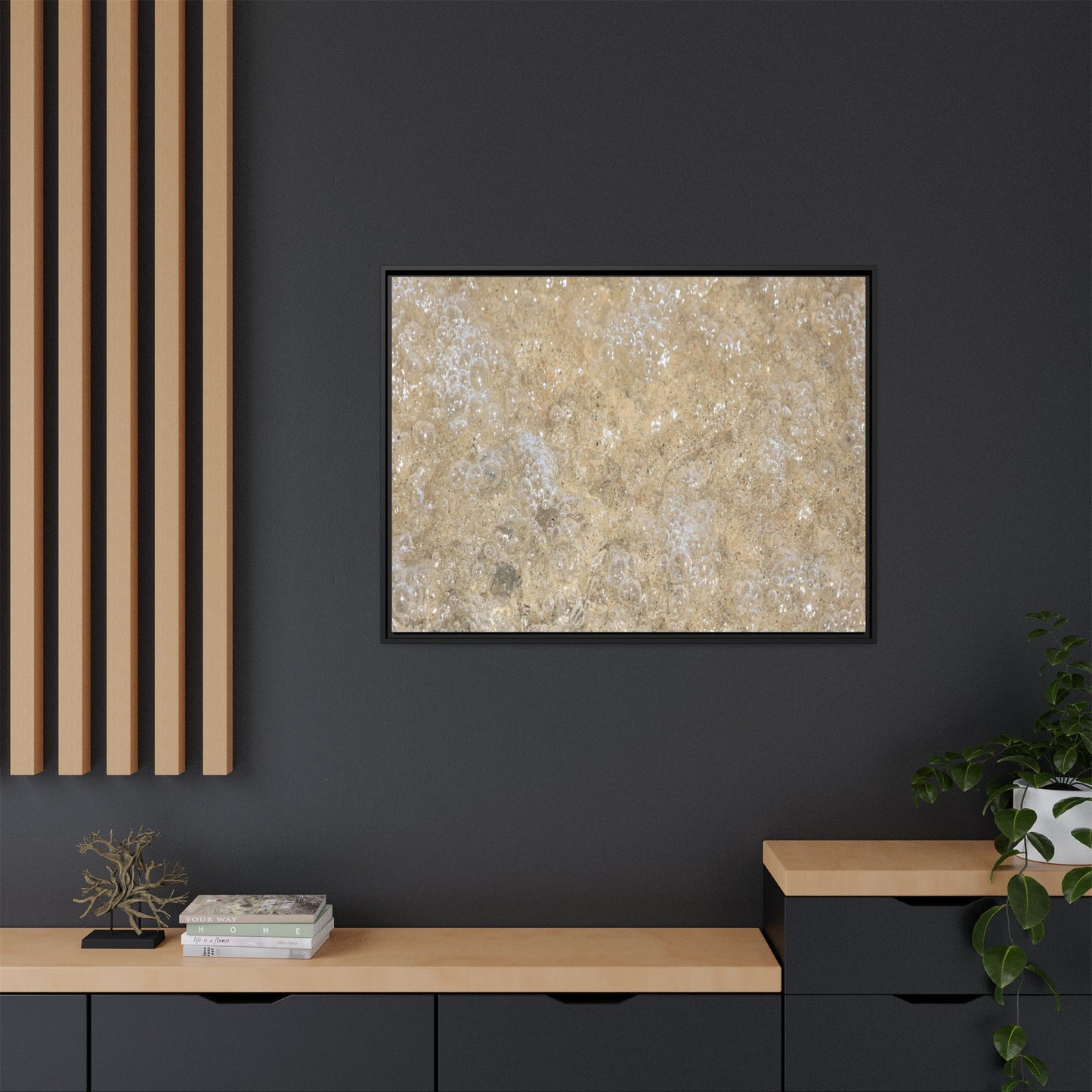 Bubbling Sand - Unique Stretched Canvas Wall Art