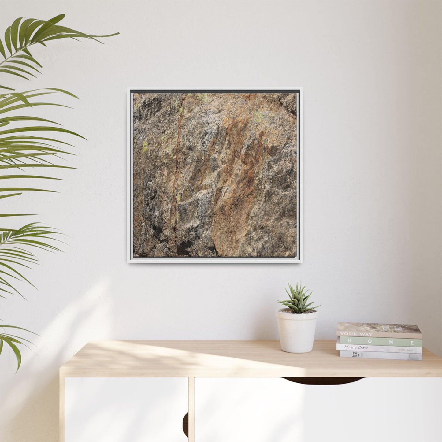 Weathered Rock Formation - Unique Stretched Canvas Wall Art