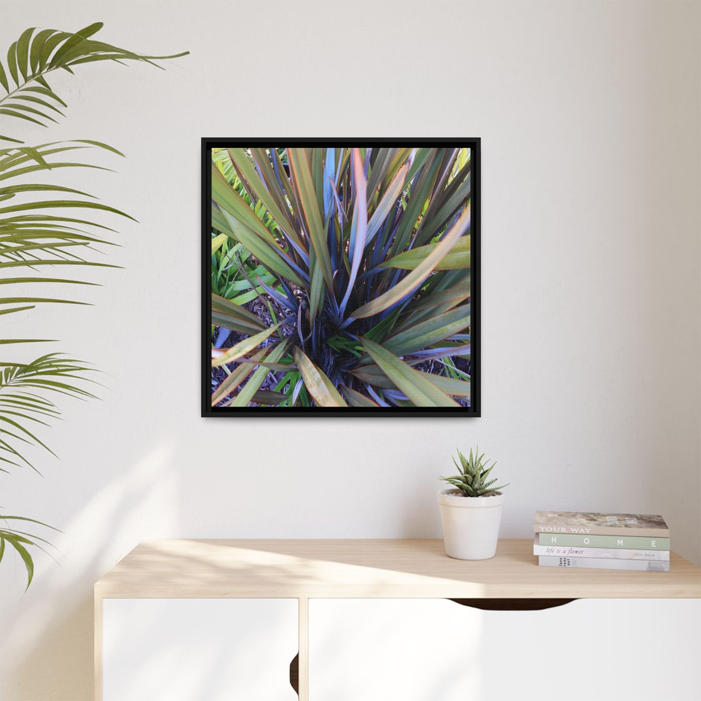 Radiant Leaves - Unique Stretched Canvas Wall Art