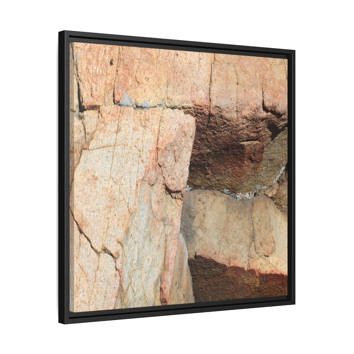 Fractured Stone - Unique Stretched Canvas Wall Art