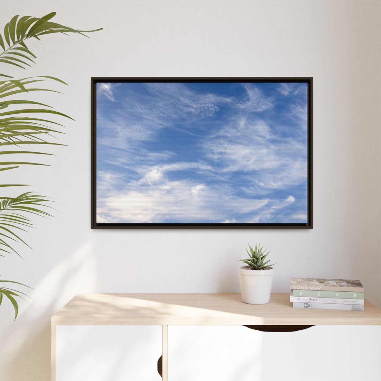 Ethereal Blue Tapestry - Unique Stretched Canvas Wall Art