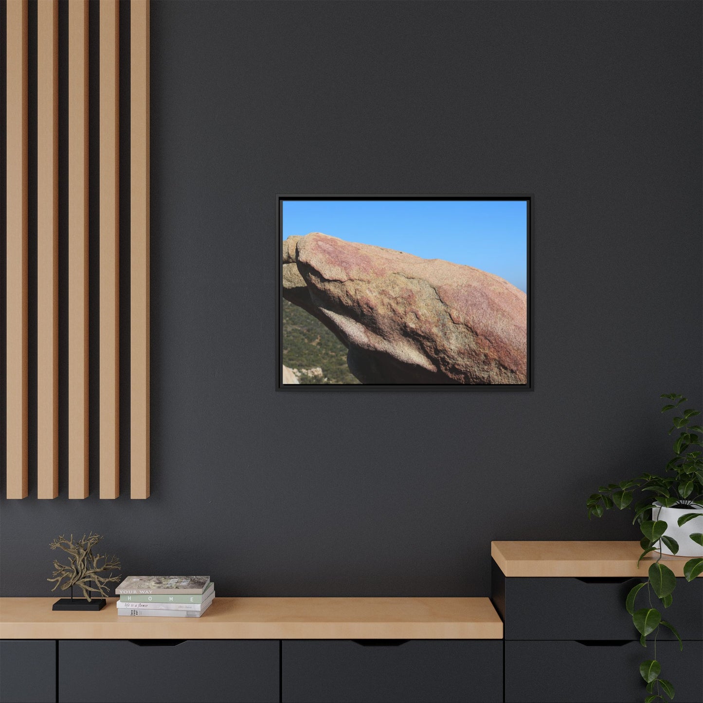 Sleeping Stone - Unique Stretched Canvas Wall Art