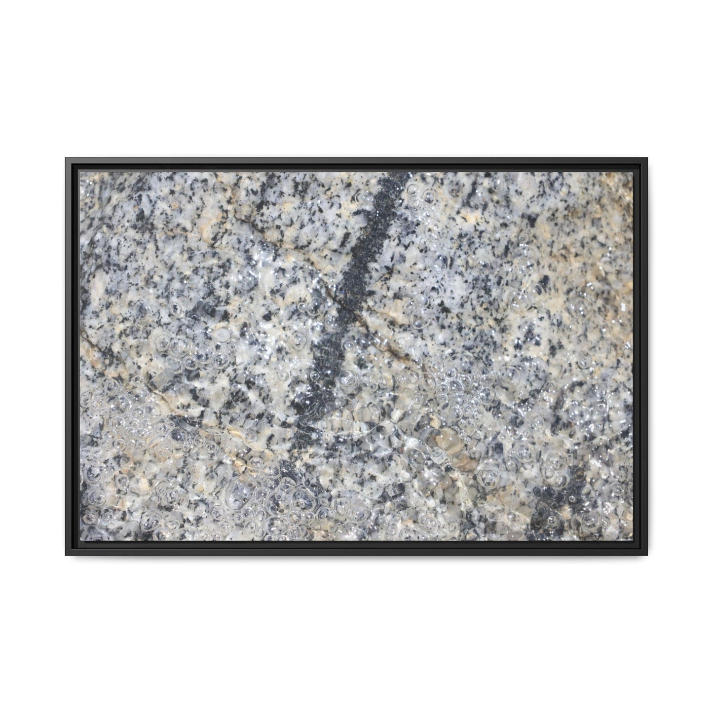 Granite Bubbles - Unique Stretched Canvas Wall Art