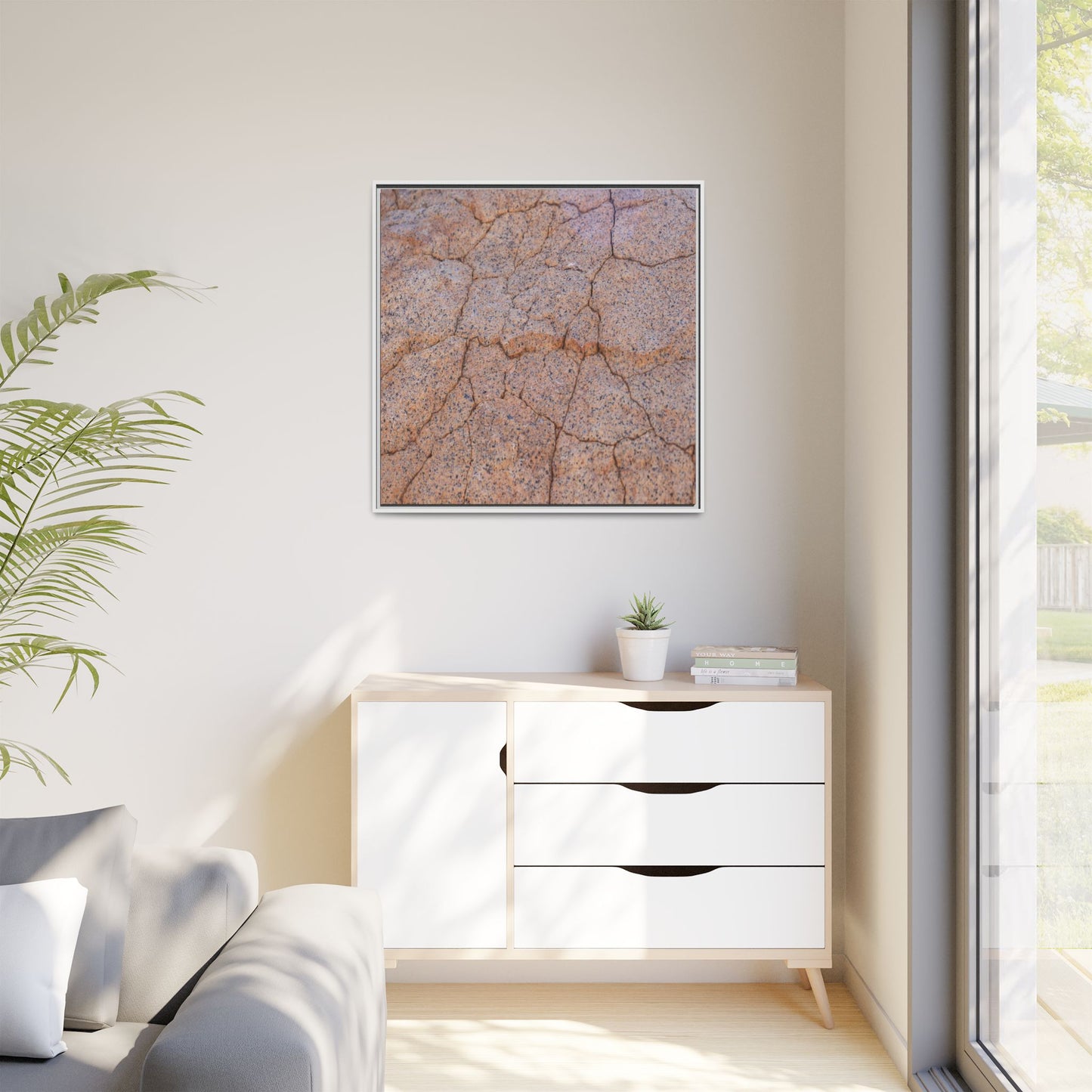 Fragmented Earth - Unique Stretched Canvas Wall Art