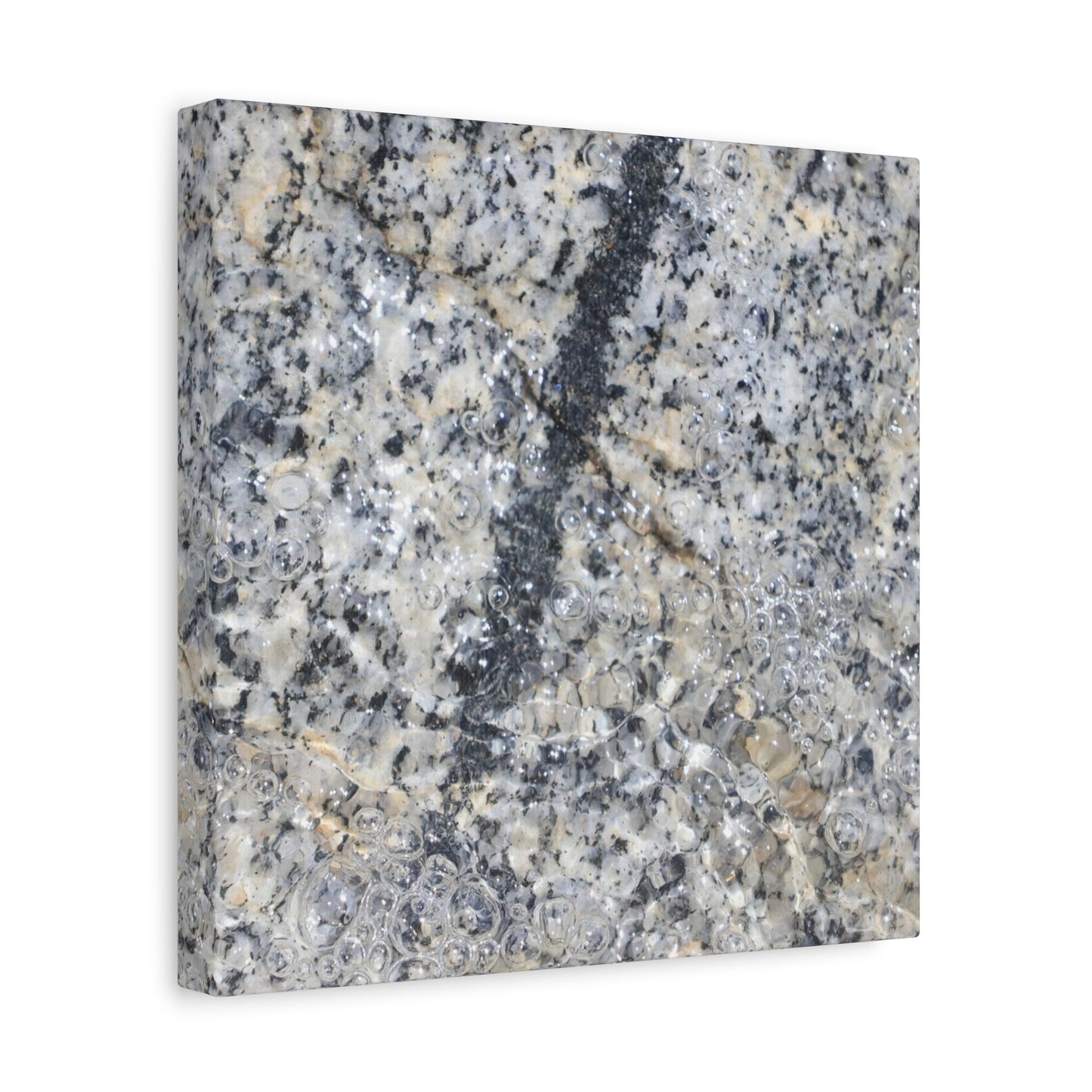 Crystalline Bubbles - Unique Frameless Canvas Wall Art