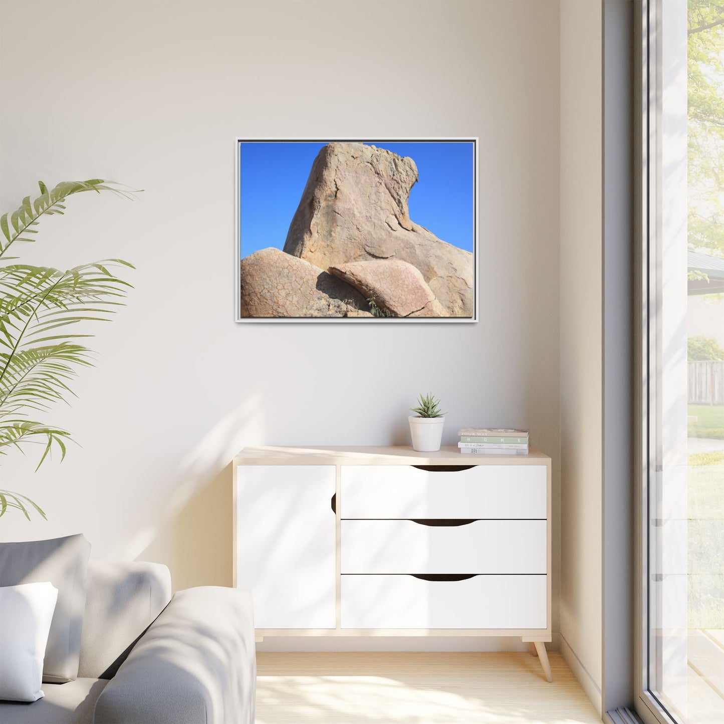 Rocky Sentinel - Unique Stretched Canvas Wall Art
