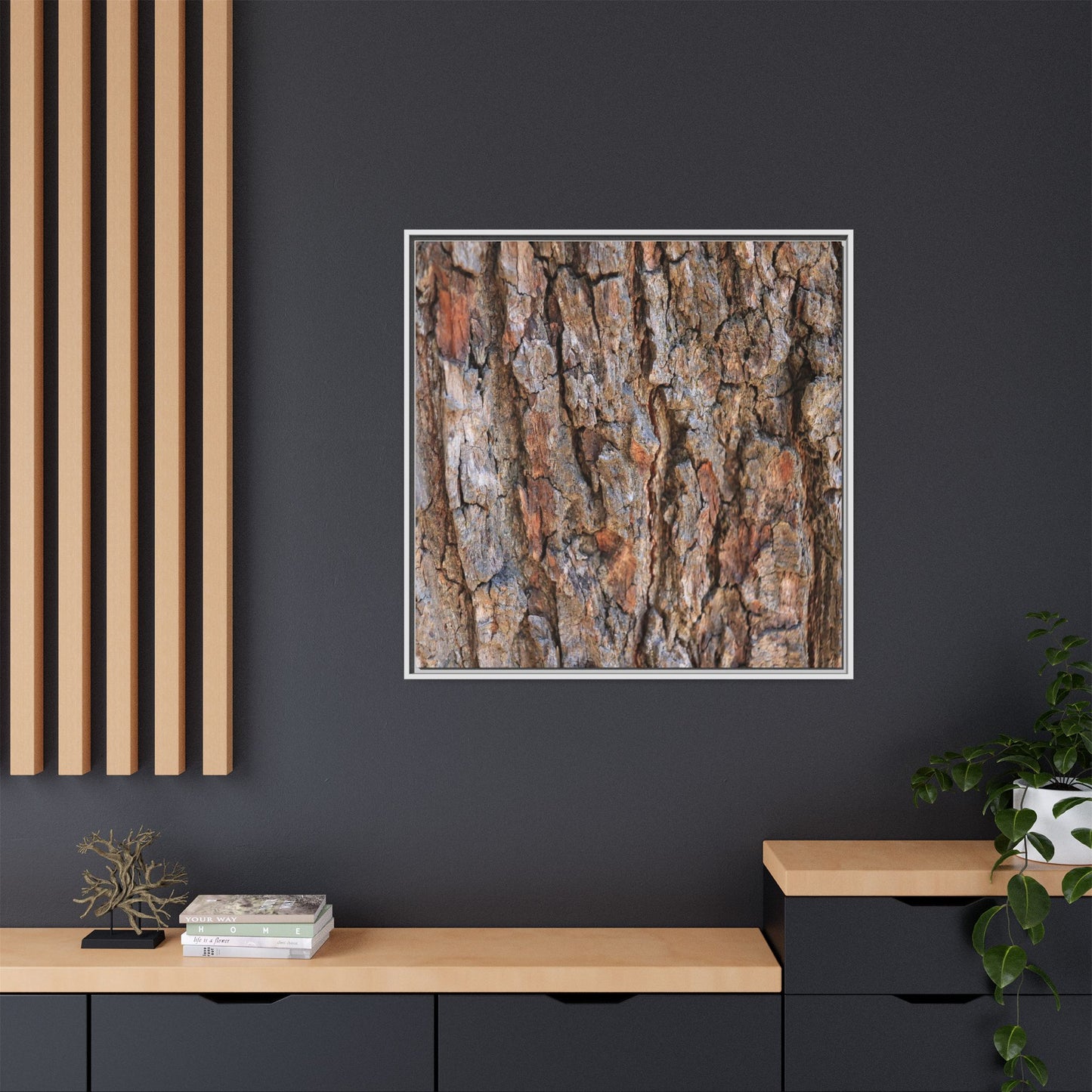 Tree's Timeworn Tale - Unique Stretched Canvas Wall Art
