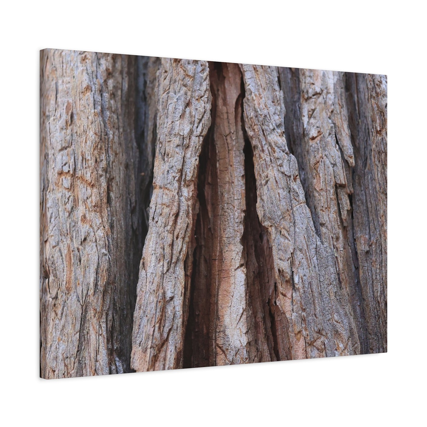 Fractured Skin of Time - Unique Frameless Canvas Wall Art