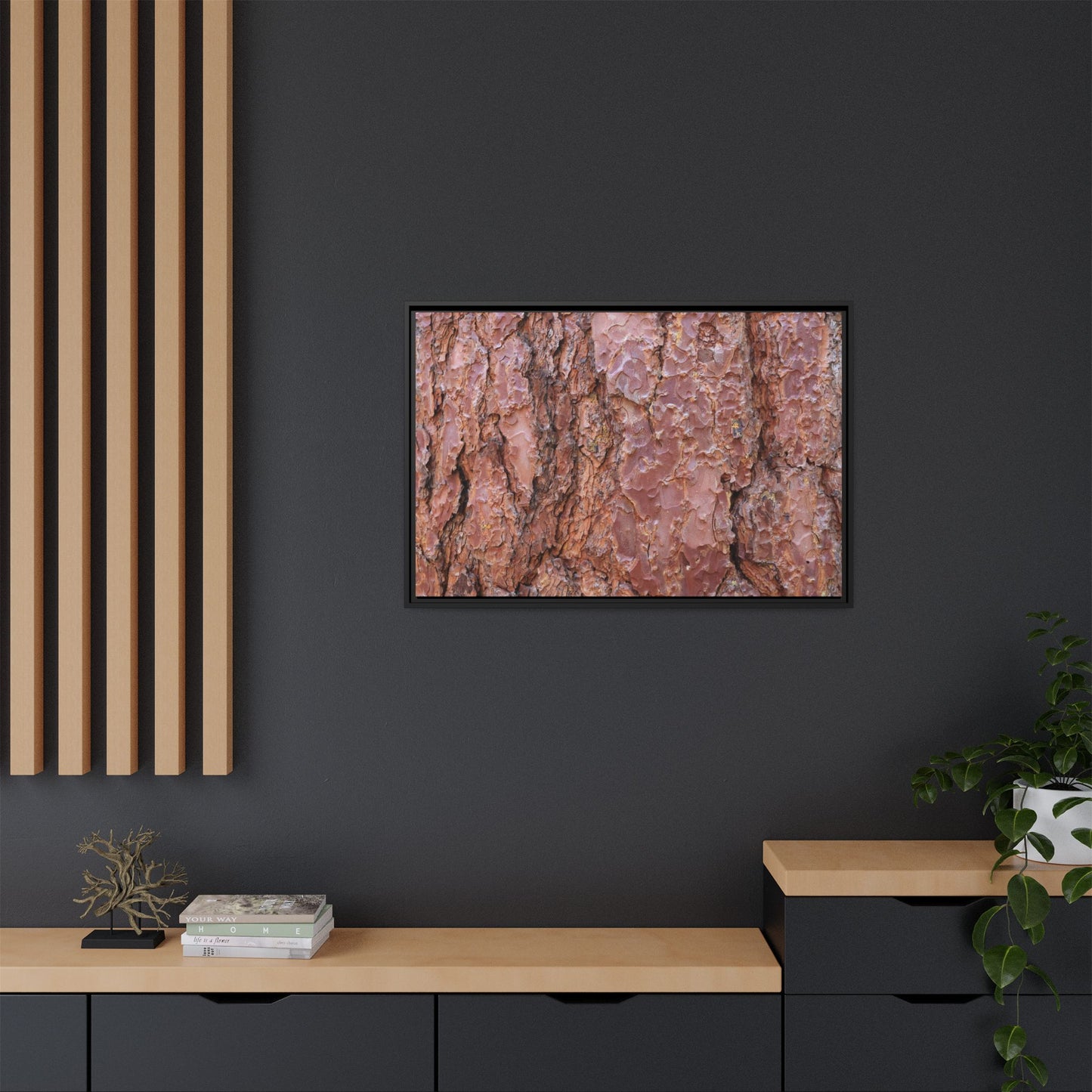 Russet Ridges - Unique Stretched Canvas Wall Art
