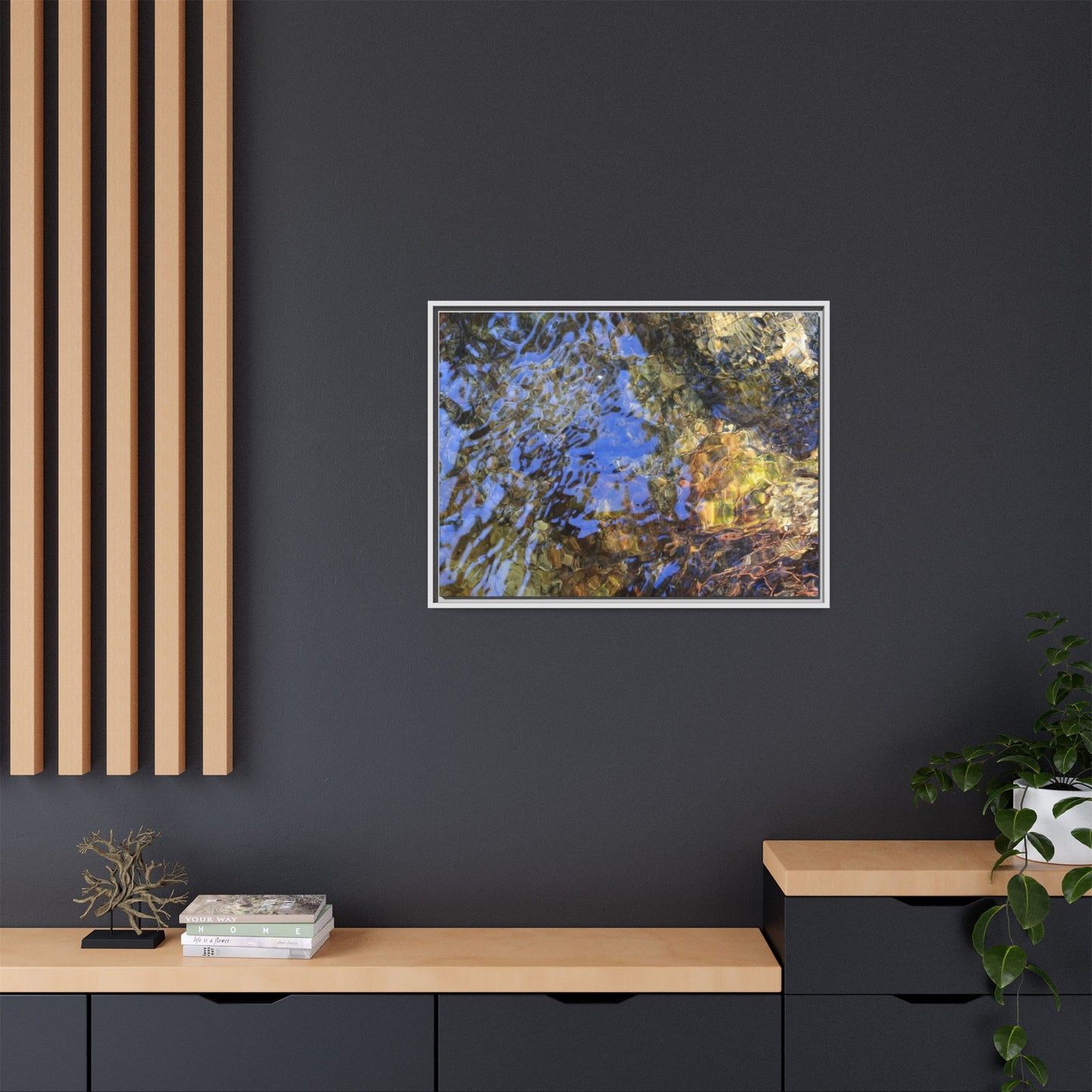 Watery Kaleidoscope - Unique Stretched Canvas Wall Art