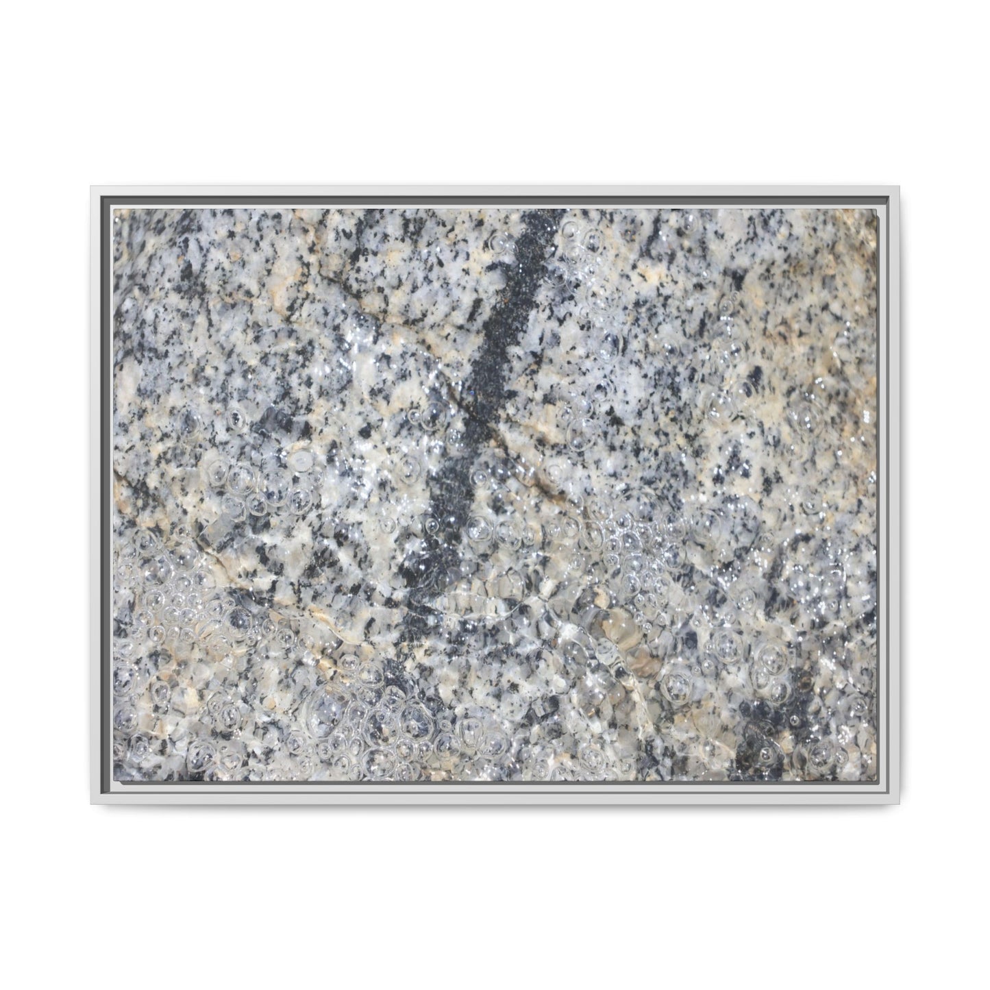 Granite Bubbles - Unique Stretched Canvas Wall Art