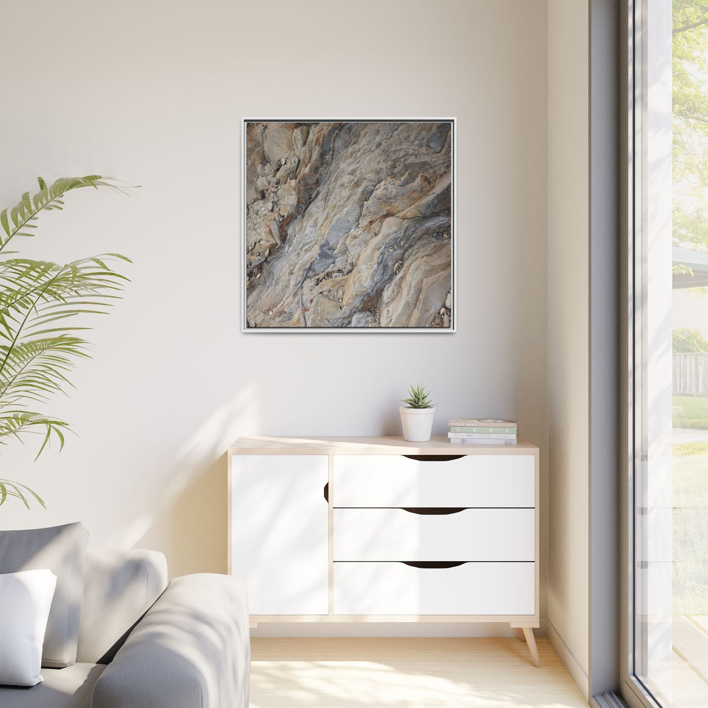 Layers of Earth's History - Unique Stretched Canvas Wall Art