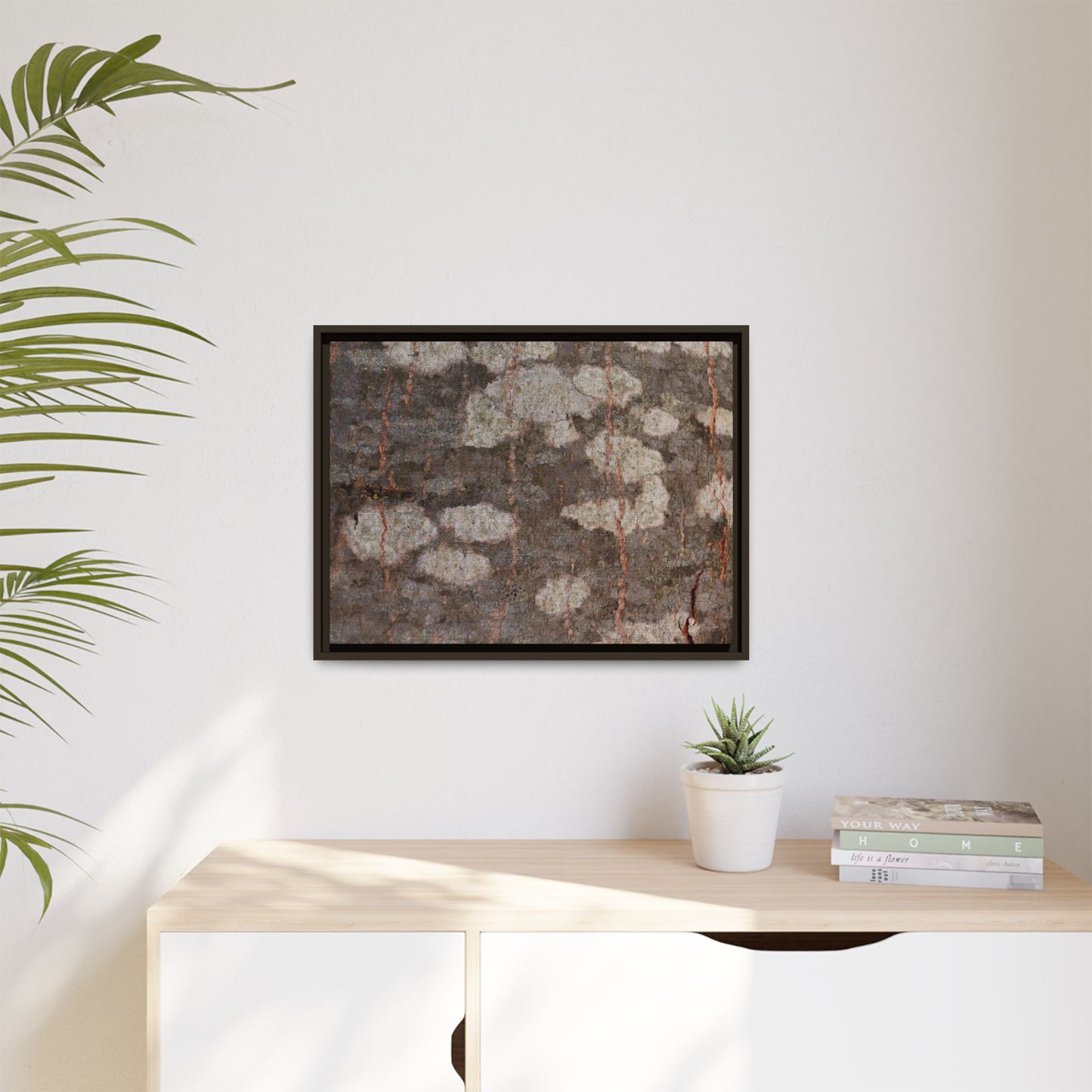 Lichen's Legacy - Unique Stretched Canvas Wall Art