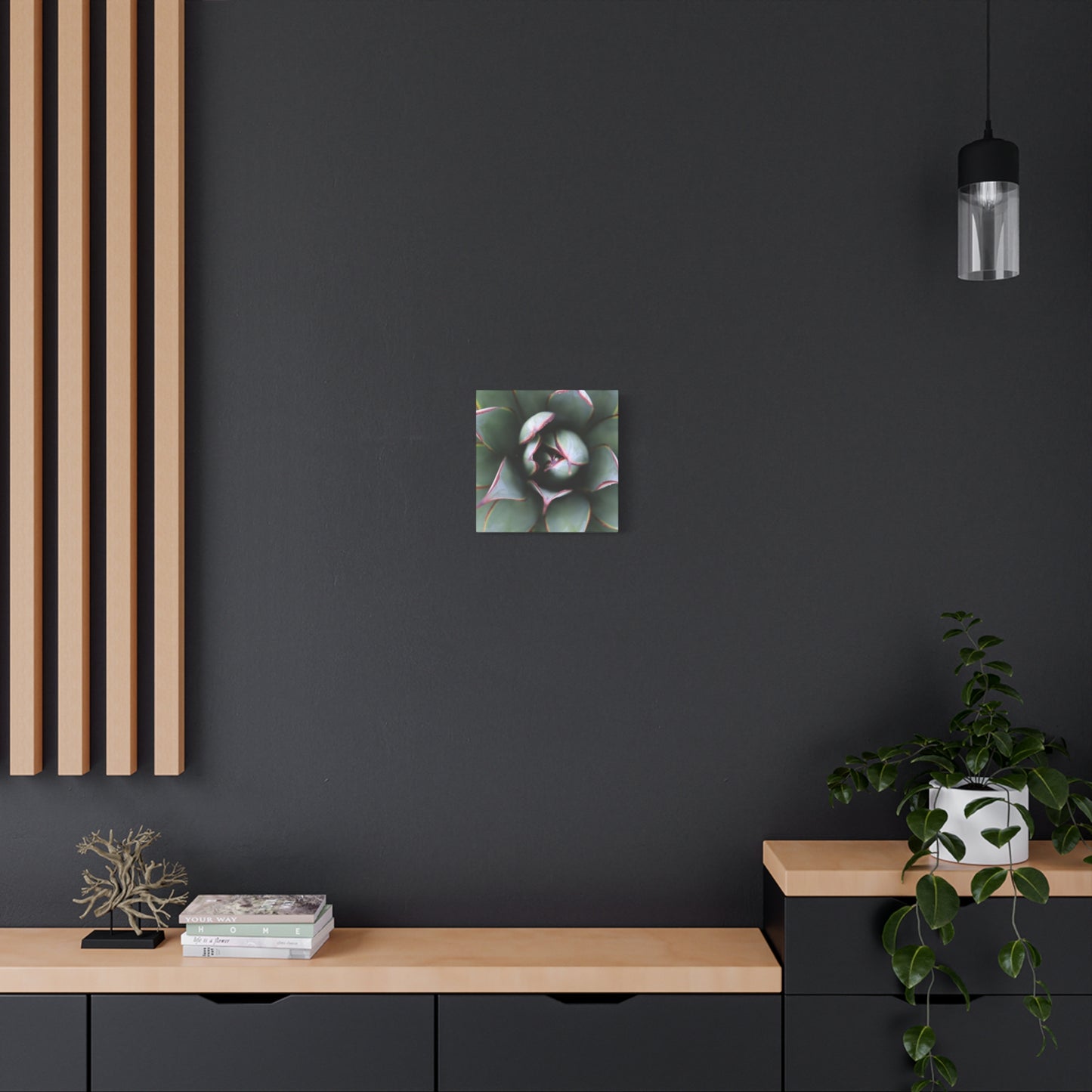 Emerald Spiral - Unique Frameless Canvas Wall Art