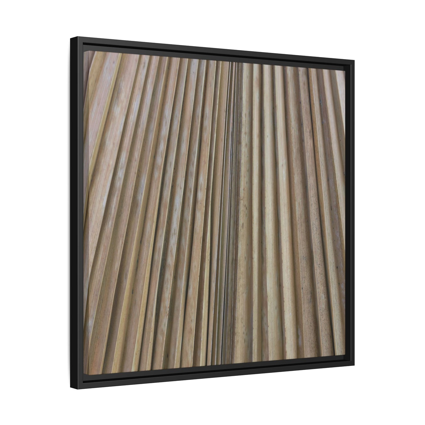 Wooden Whispers - Unique Stretched Canvas Wall Art