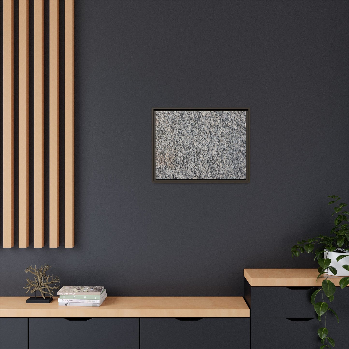 Crystalline Fusion - Unique Stretched Canvas Wall Art