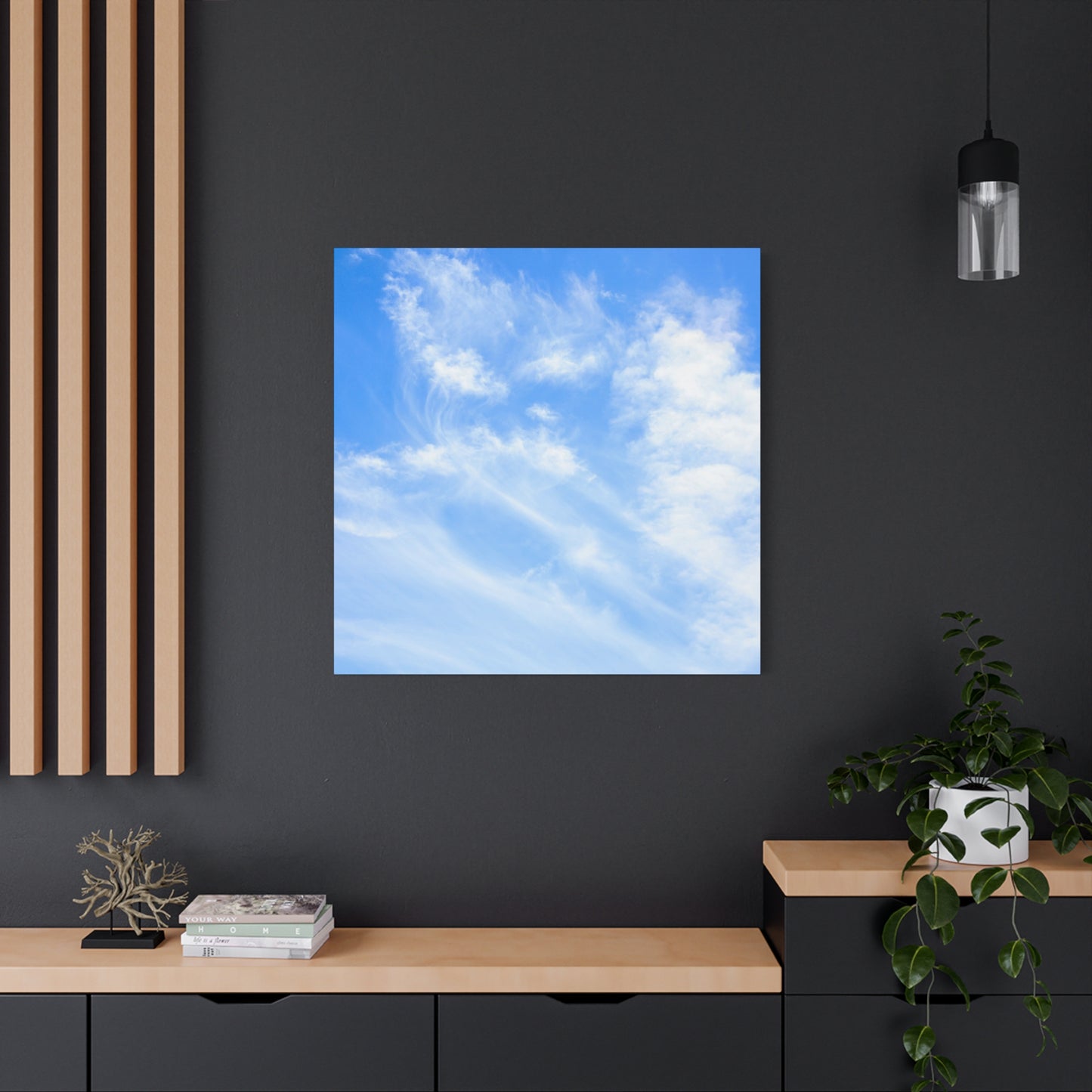 Whispers of Cerulean - Unique Frameless Canvas Wall Art