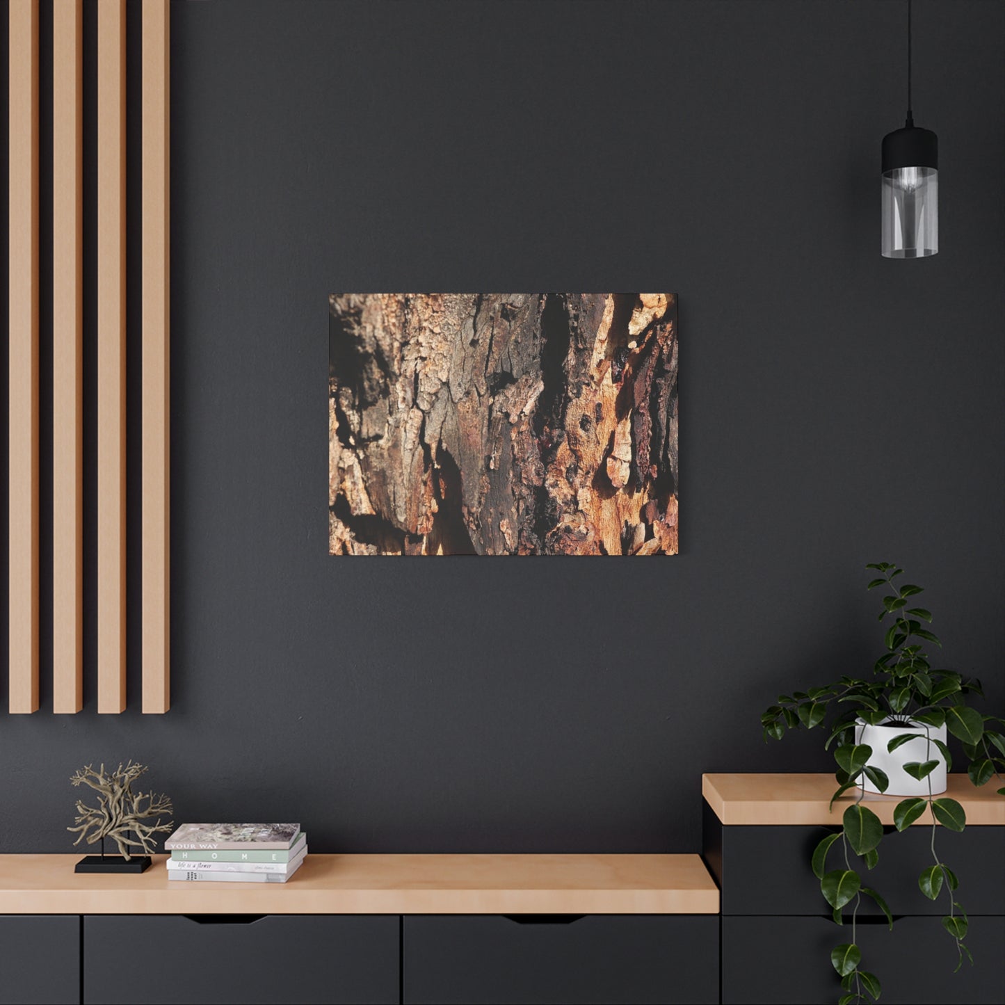 Wooden Terrain - Unique Frameless Canvas Wall Art