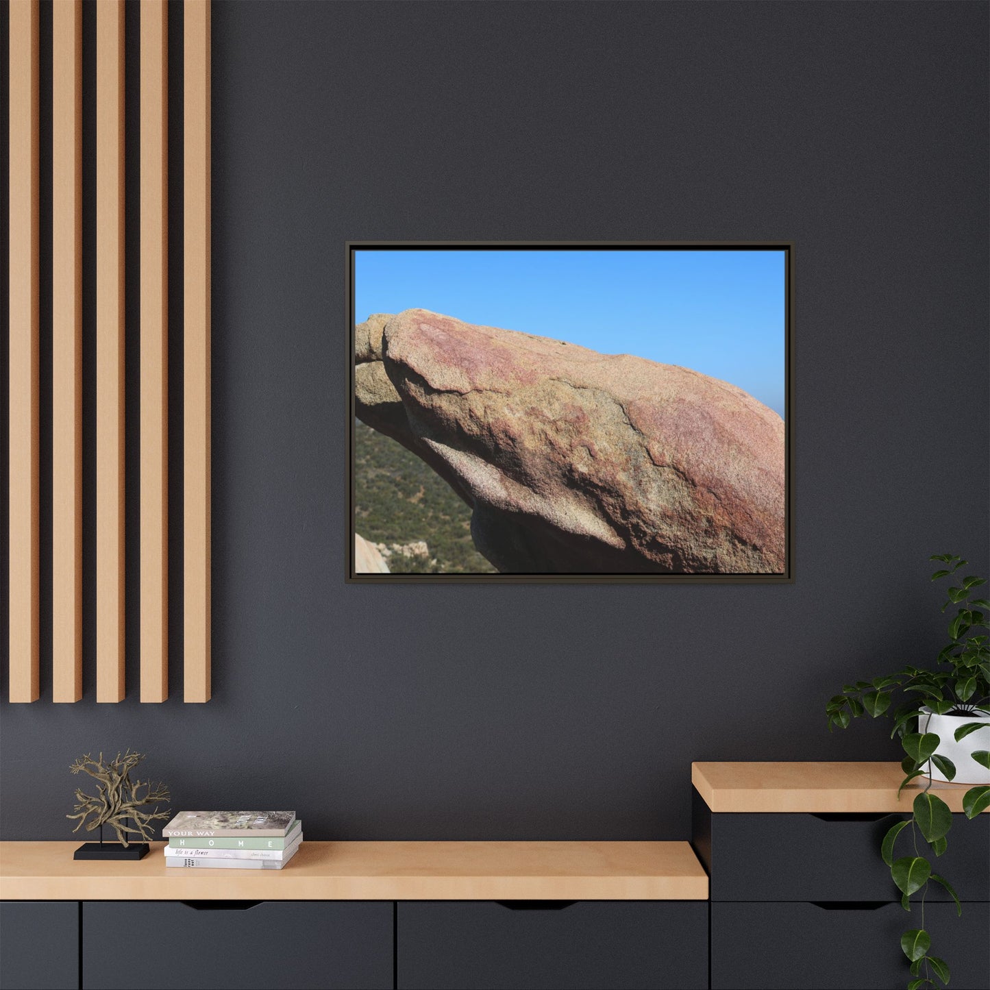 Sleeping Stone - Unique Stretched Canvas Wall Art
