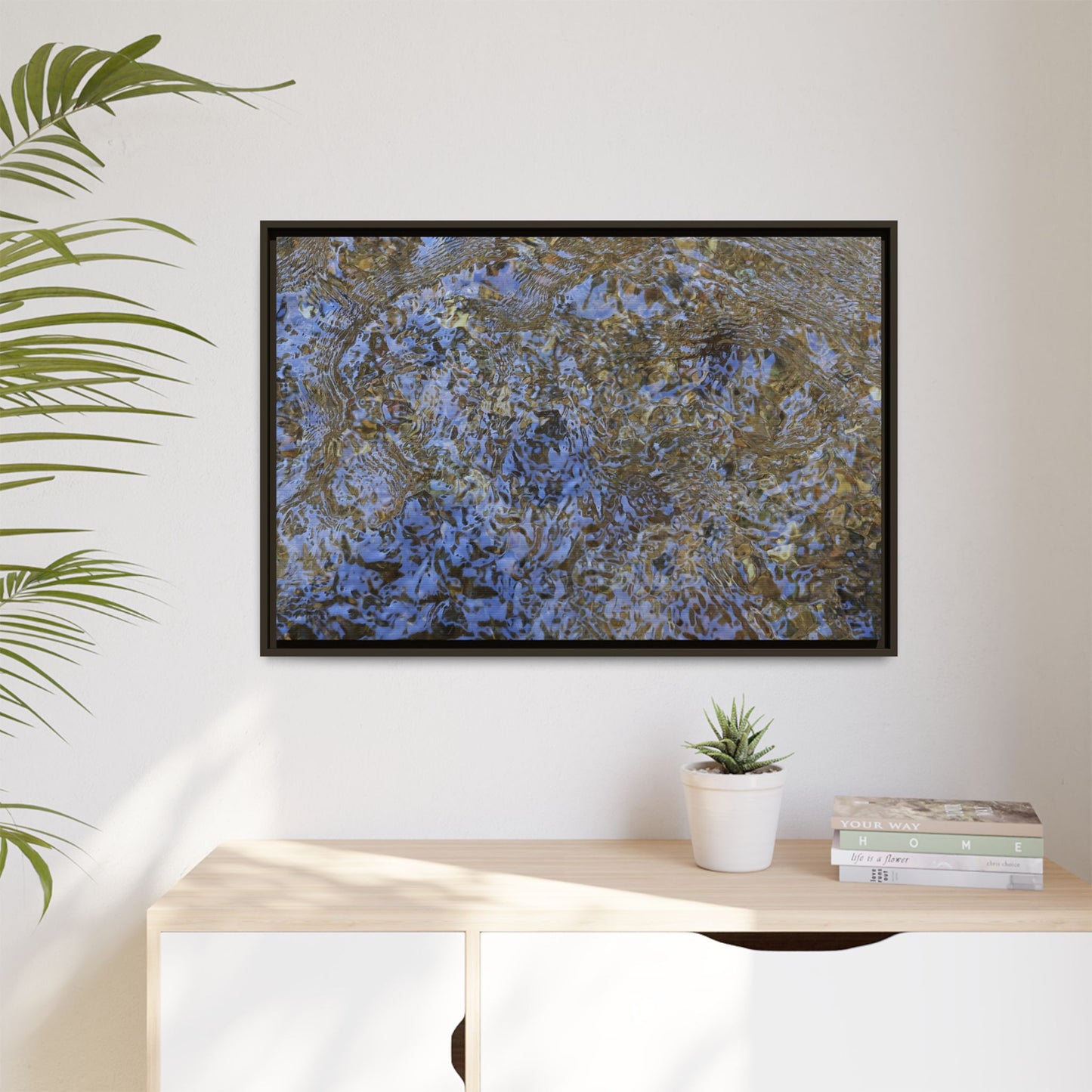 Aquatic Reflections - Unique Stretched Canvas Wall Art