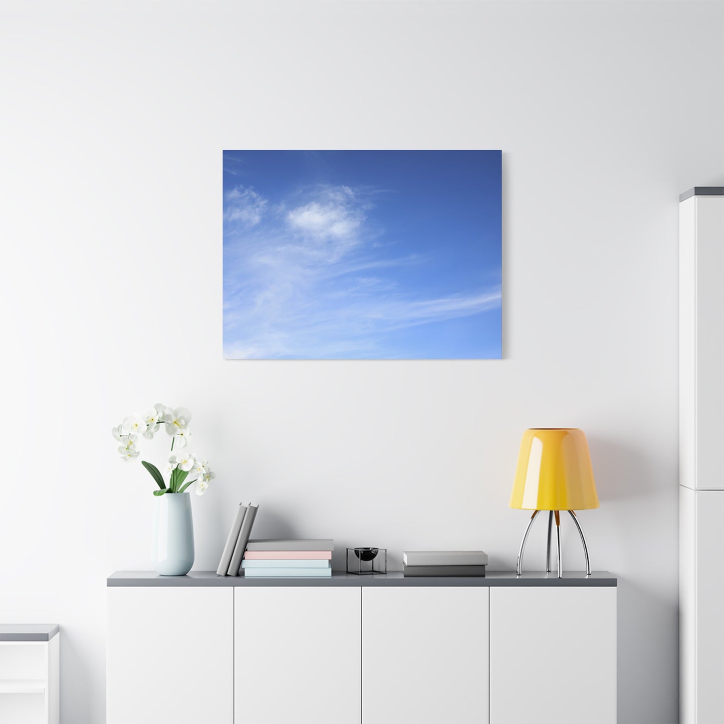 Blue Breath - Unique Frameless Canvas Wall Art