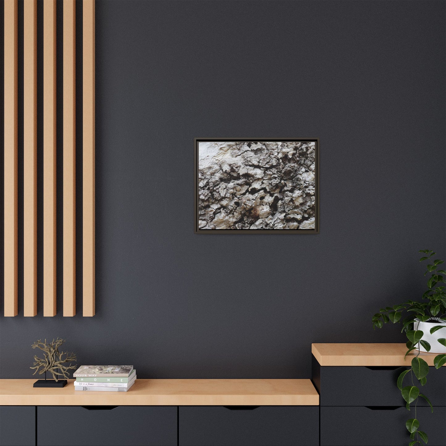 Cracked Terrain - Unique Stretched Canvas Wall Art
