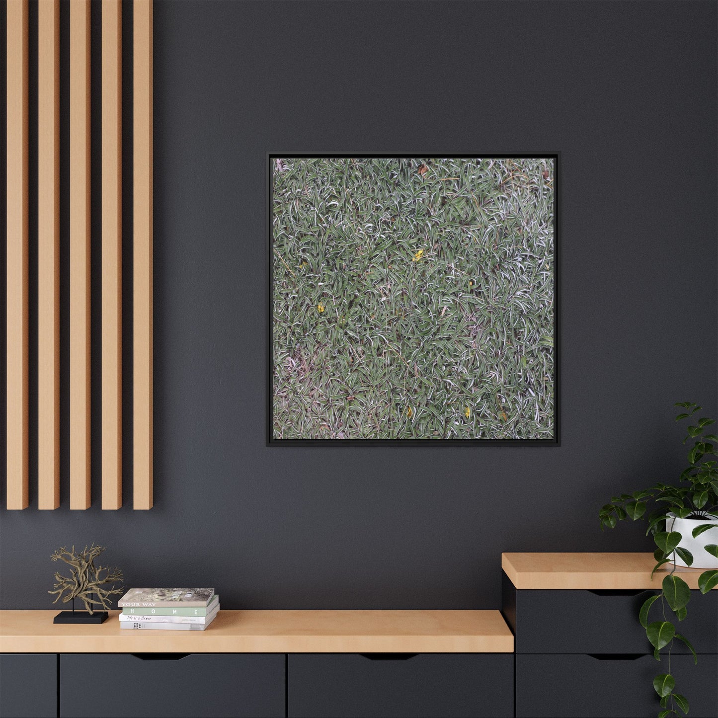 Grassy Texture - Unique Stretched Canvas Wall Art
