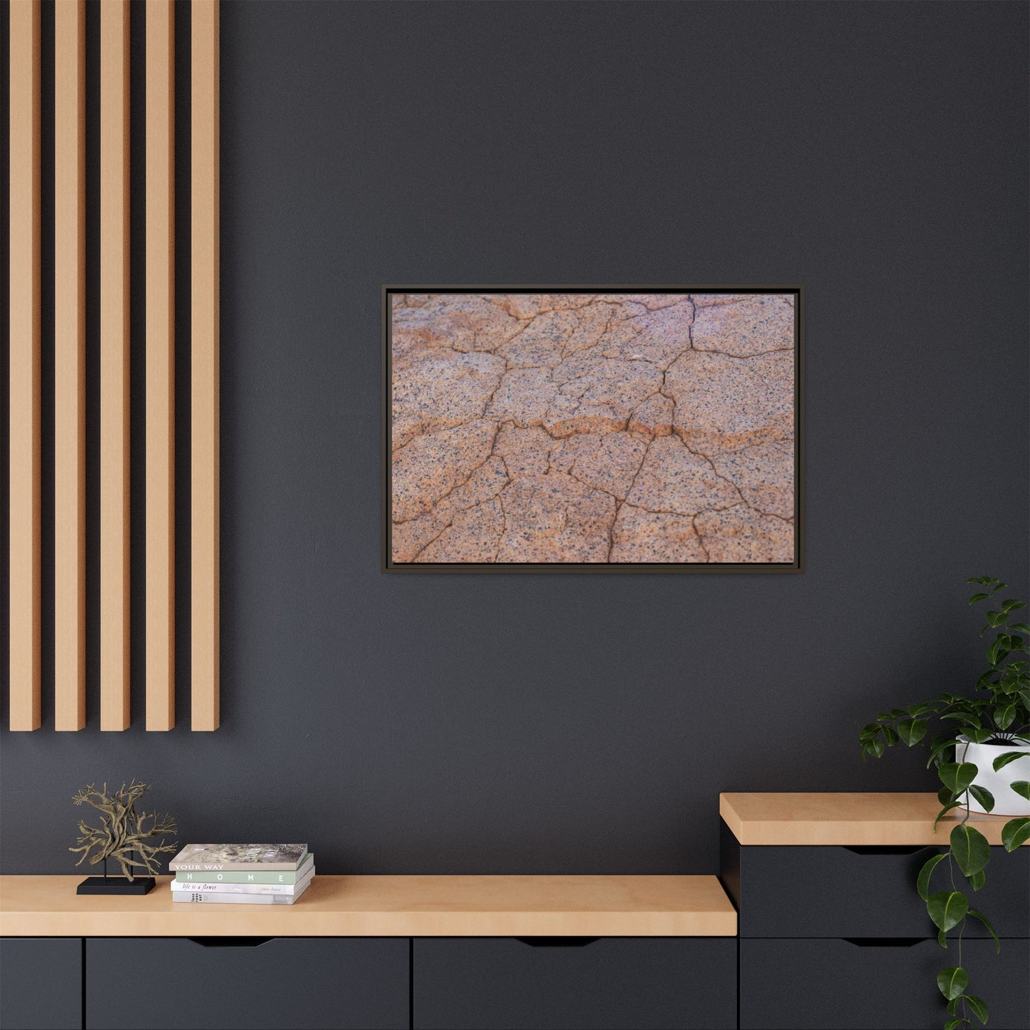 Fragmented Earth - Unique Stretched Canvas Wall Art