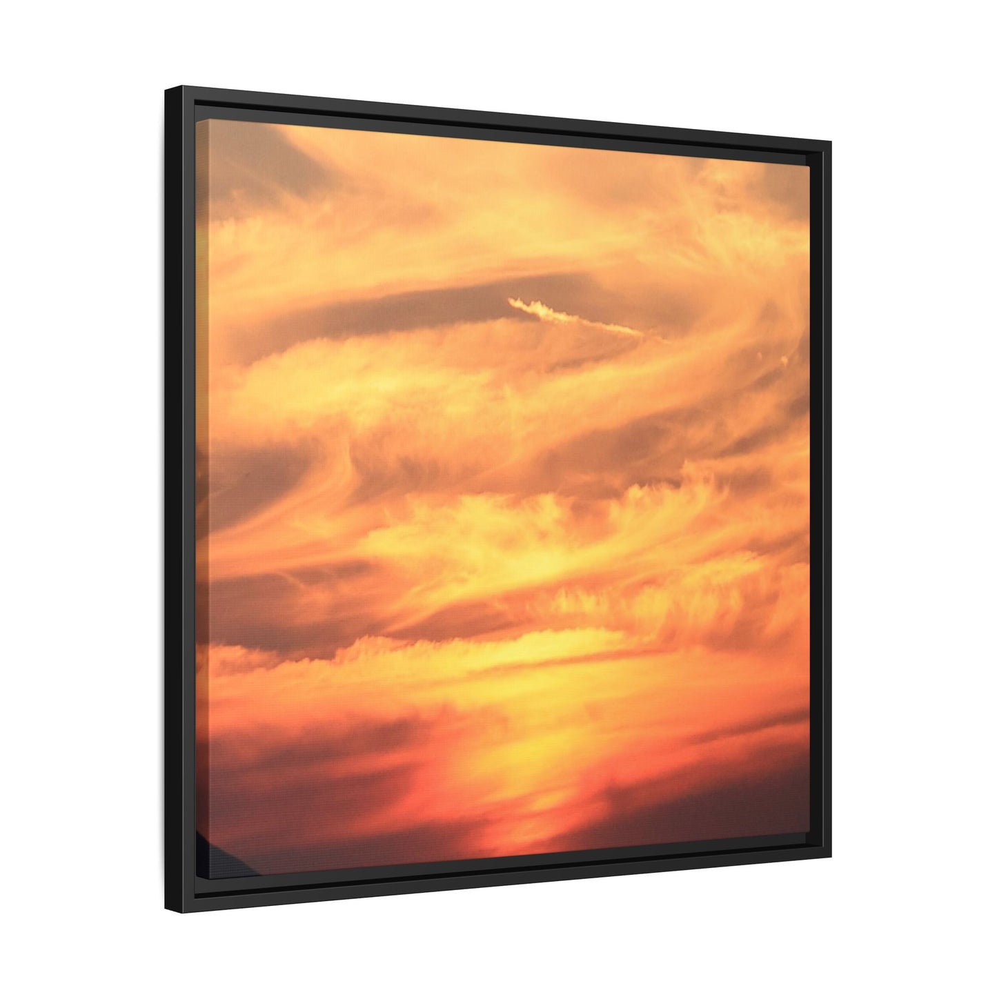 Burning Skies - Unique Stretched Canvas Wall Art