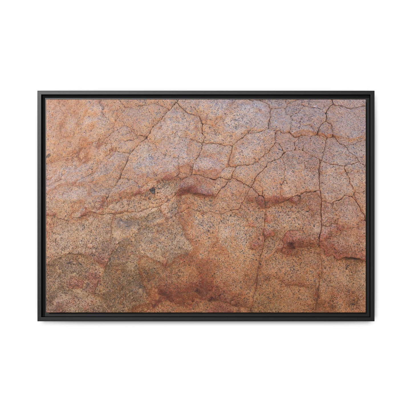 Russet Fissures - Unique Stretched Canvas Wall Art