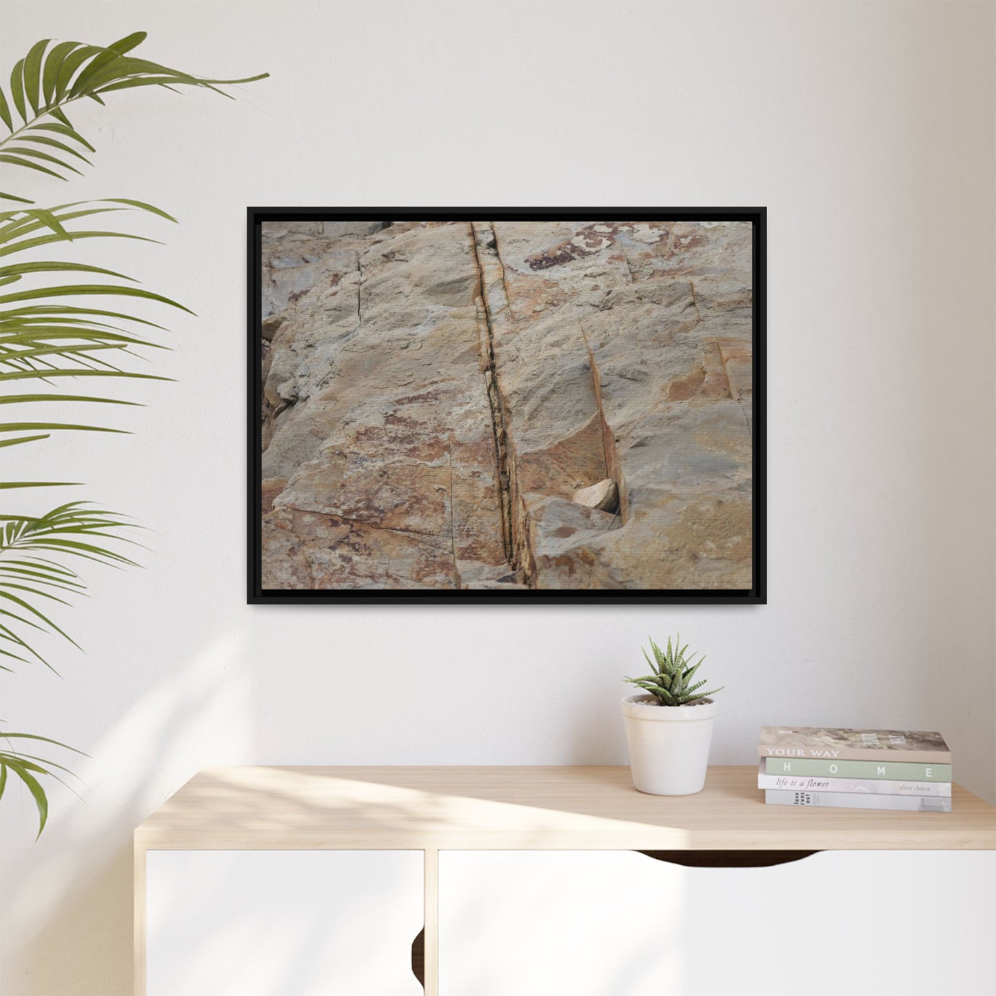 Sedimentary Symphony - Unique Stretched Canvas Wall Art