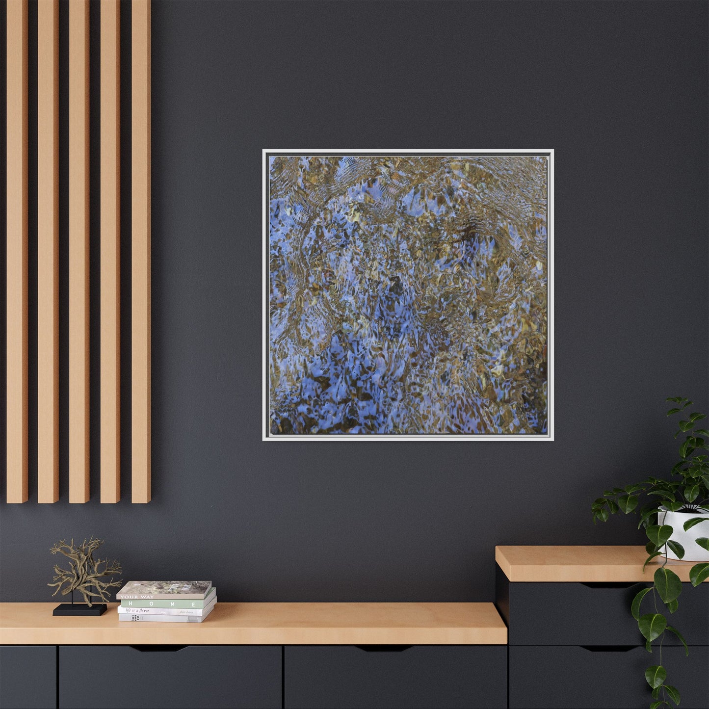 Aquatic Reflections - Unique Stretched Canvas Wall Art