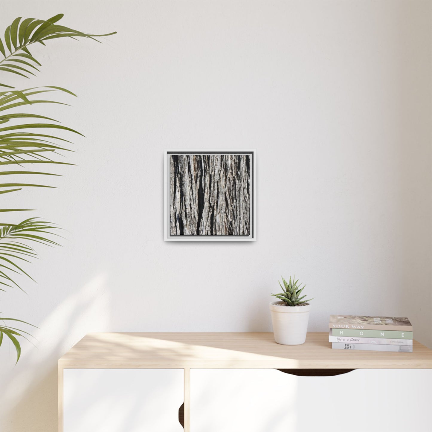 Bark Lines - Unique Stretched Canvas Wall Art