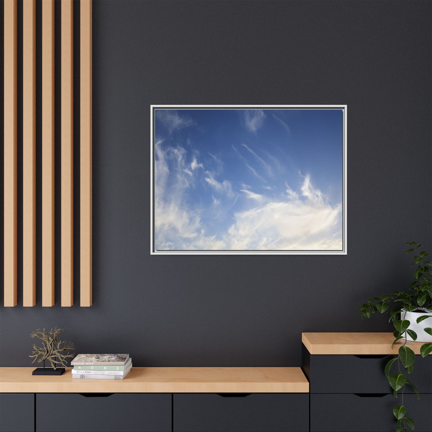 Whispers of Sky - Unique Stretched Canvas Wall Art