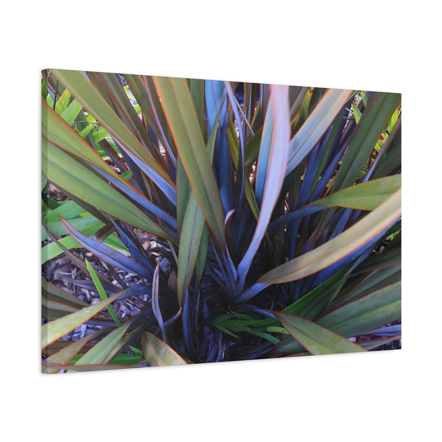 Twisted Blades of Verdant Symphony - Unique Frameless Canvas Wall Art