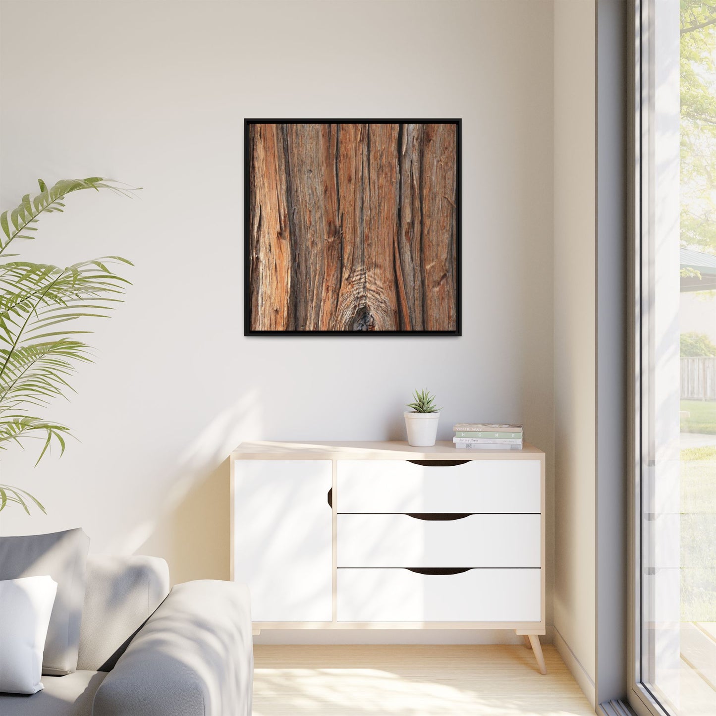 Echoes of Timber - Unique Stretched Canvas Wall Art