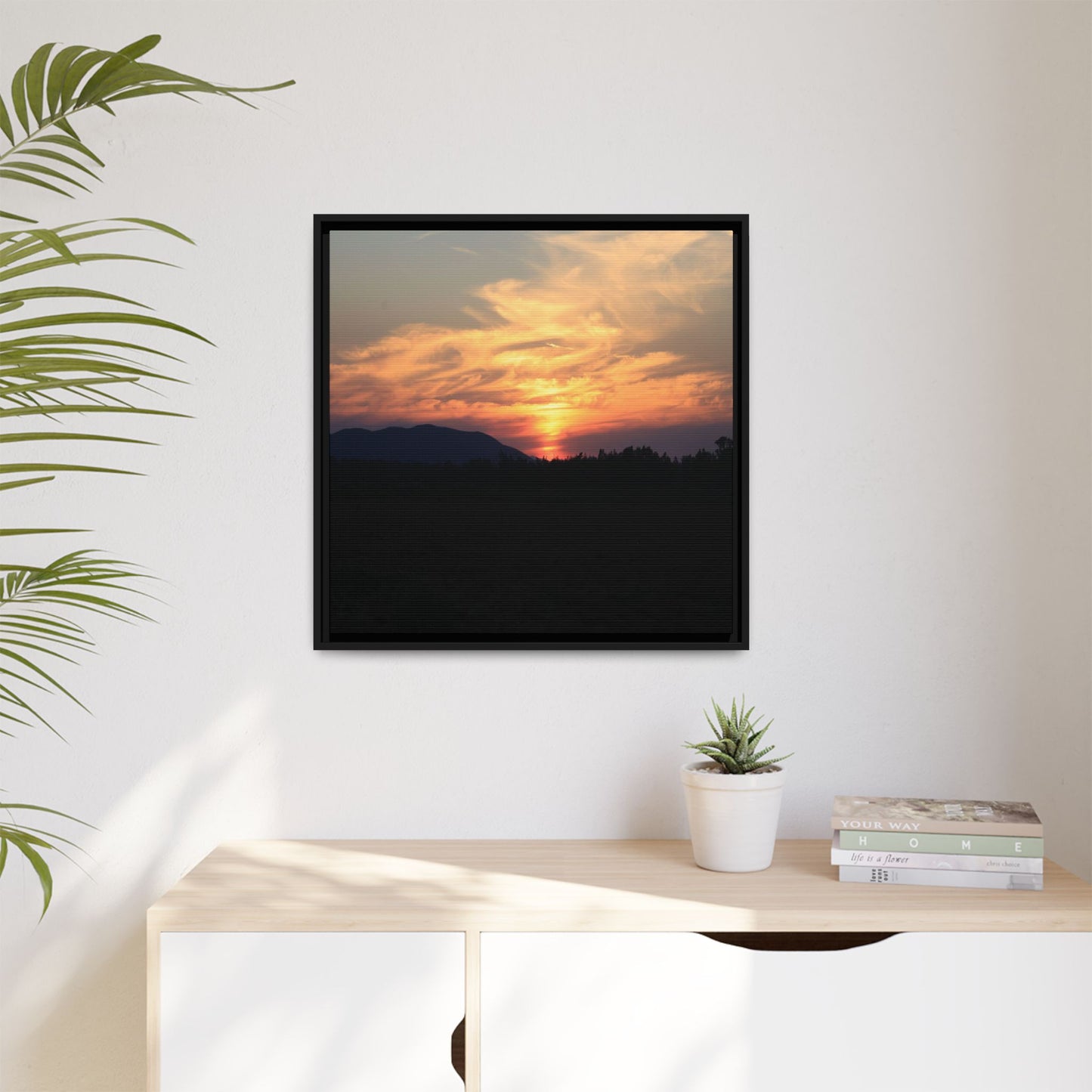 Gilded Horizon - Unique Stretched Canvas Wall Art