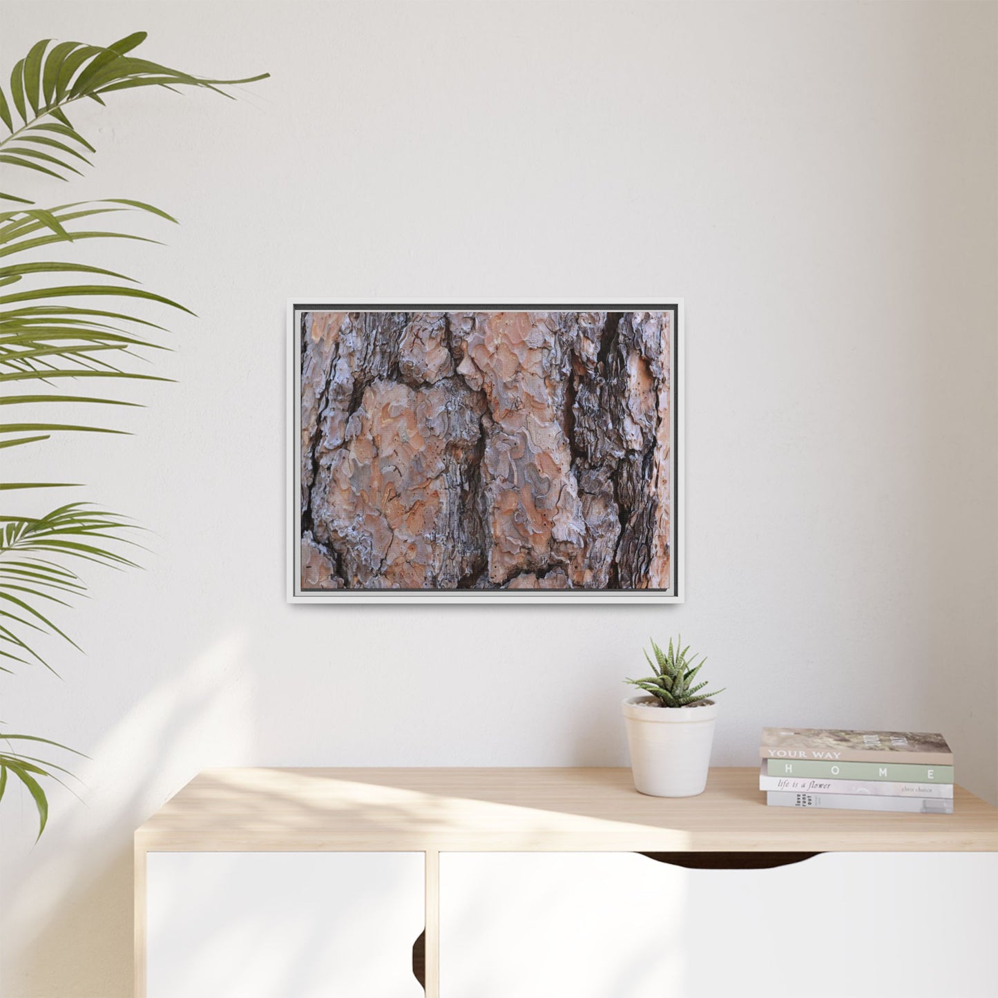 Tree Skin Symphony - Unique Stretched Canvas Wall Art