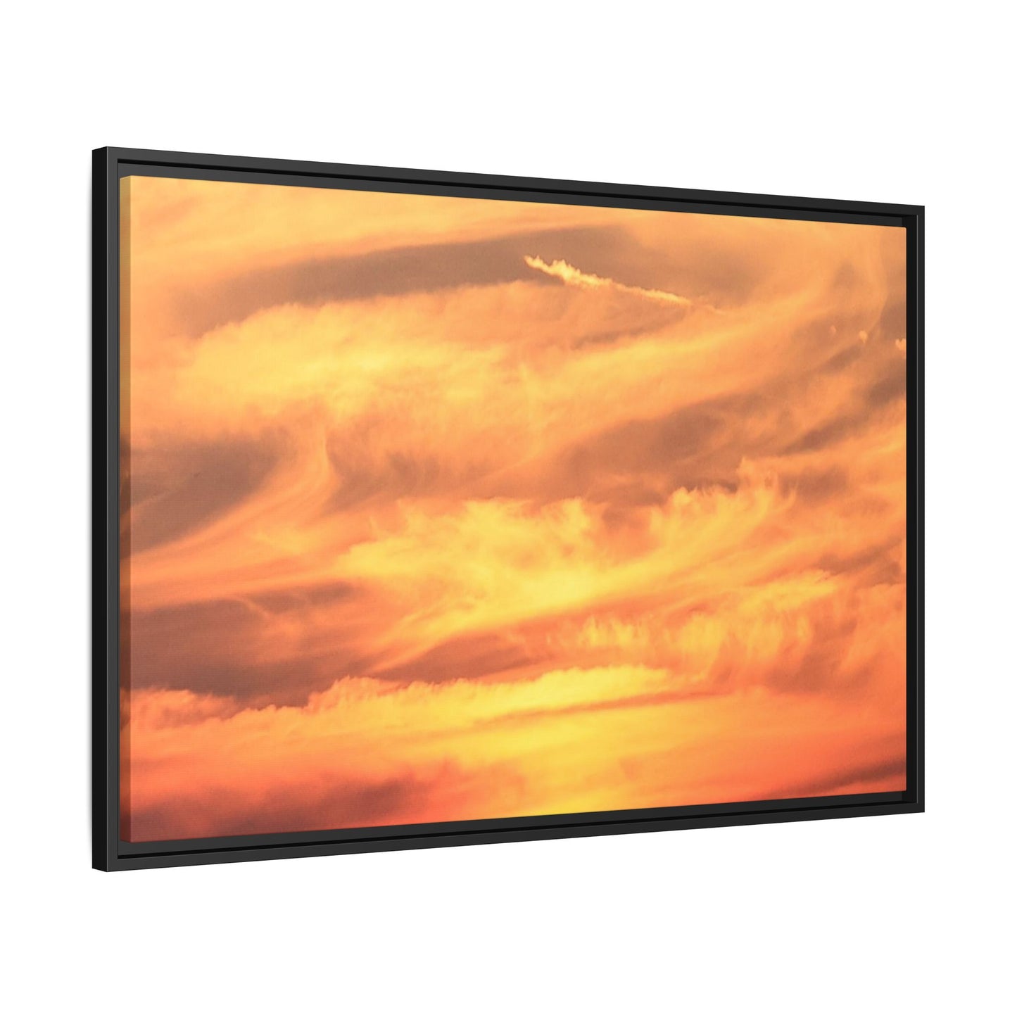 Burning Skies - Unique Stretched Canvas Wall Art