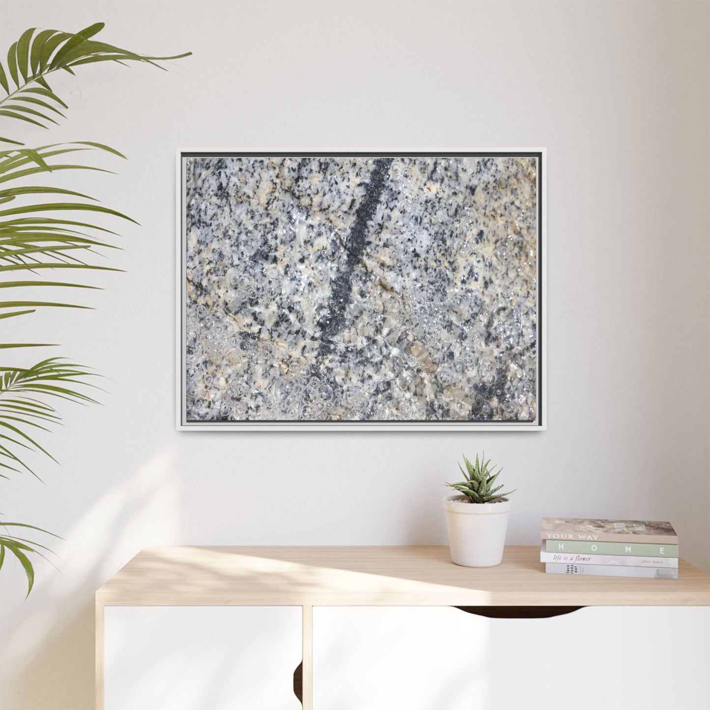 Granite Bubbles - Unique Stretched Canvas Wall Art