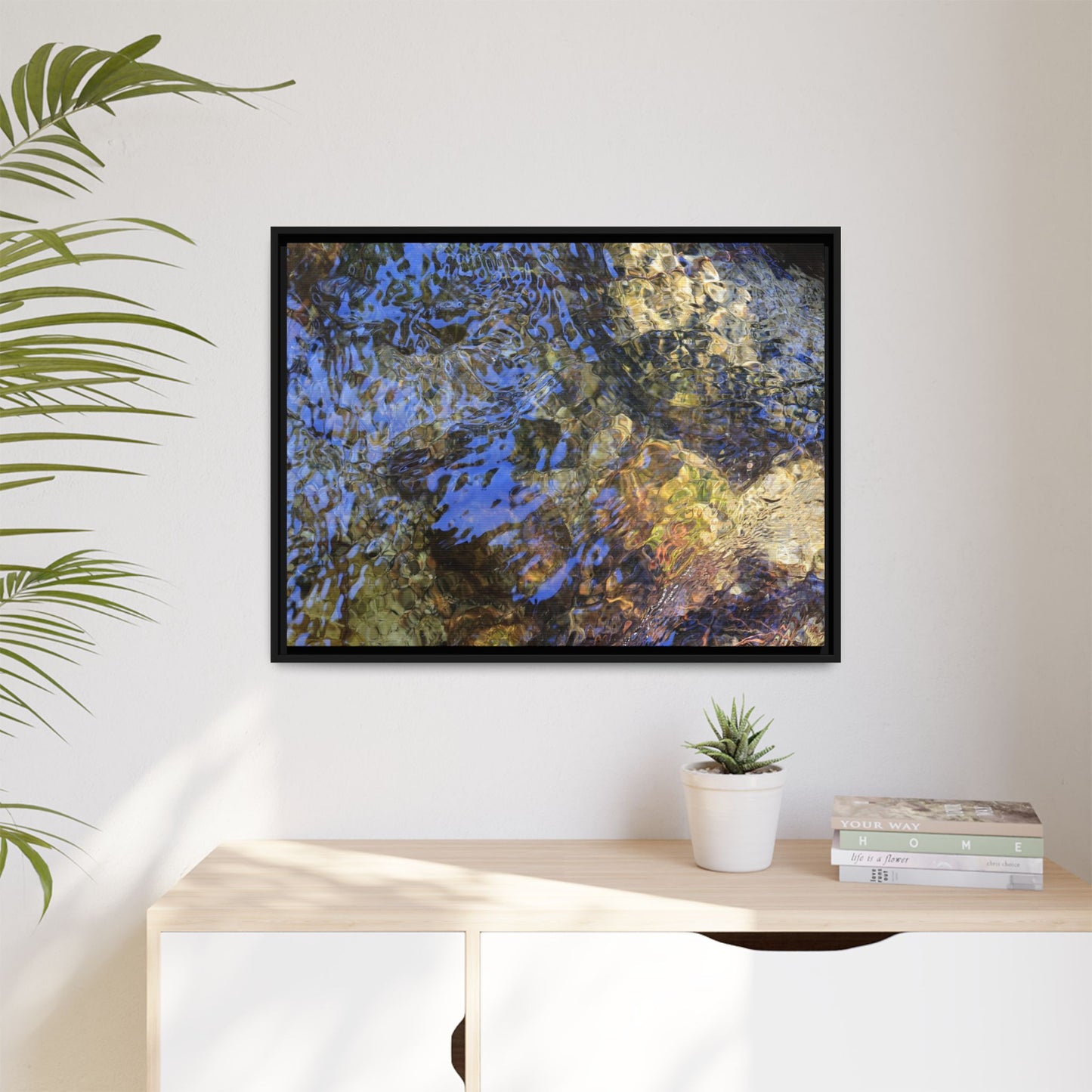 Aquatic Kaleidoscope - Unique Stretched Canvas Wall Art