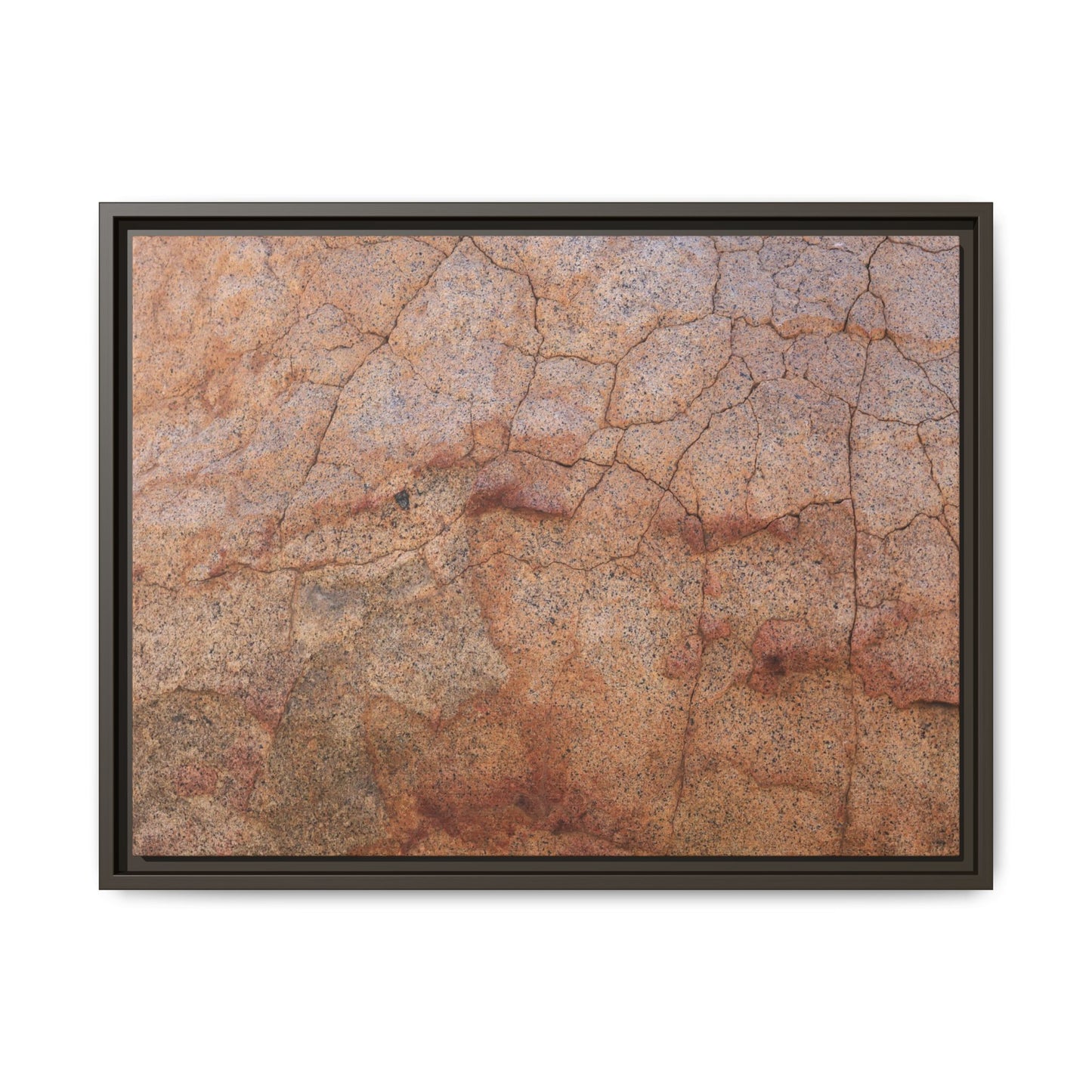 Russet Fissures - Unique Stretched Canvas Wall Art