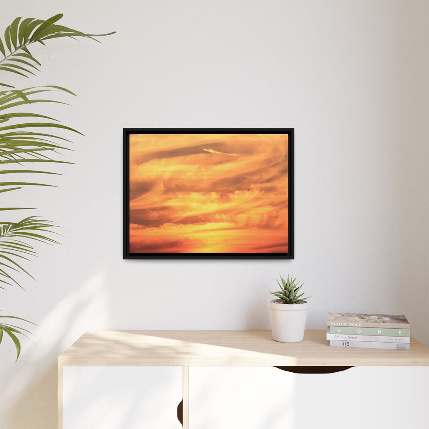 Burning Skies - Unique Stretched Canvas Wall Art