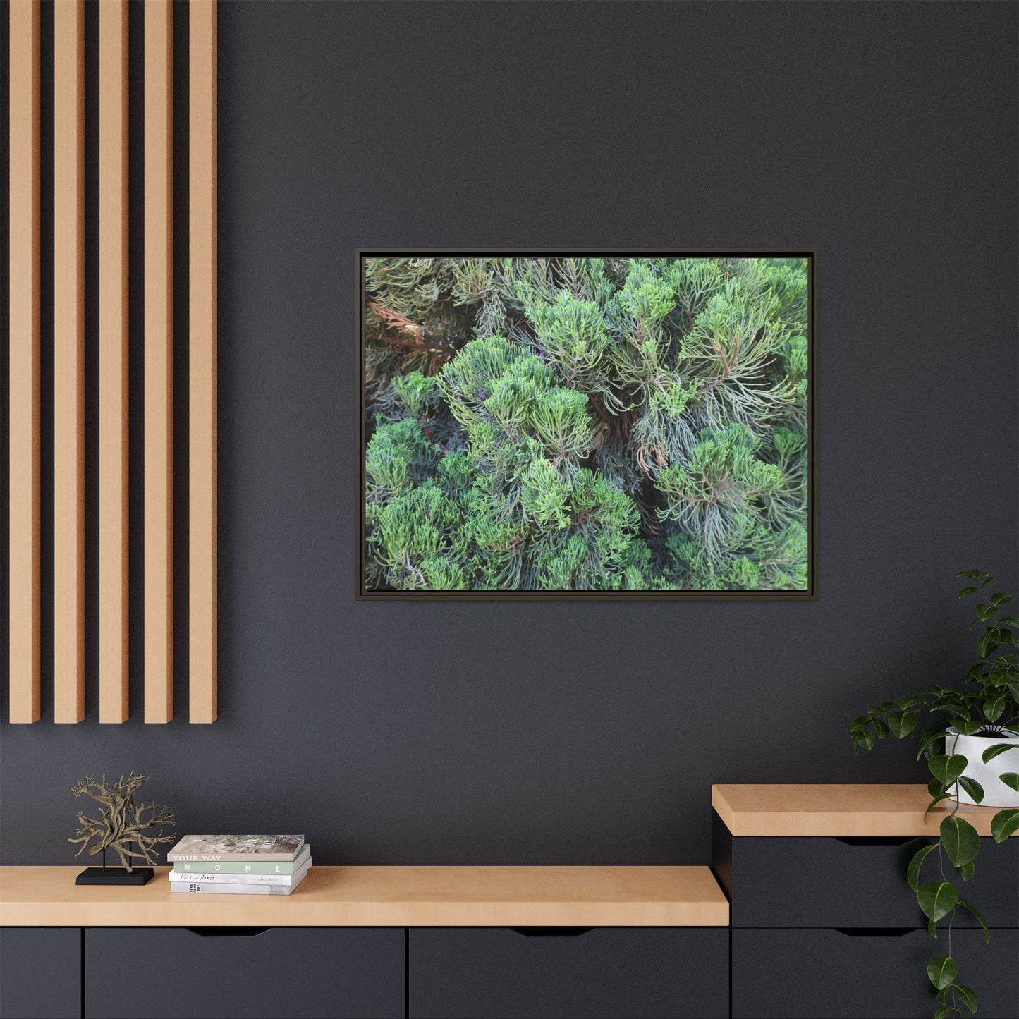 Verdant Whispers - Unique Stretched Canvas Wall Art