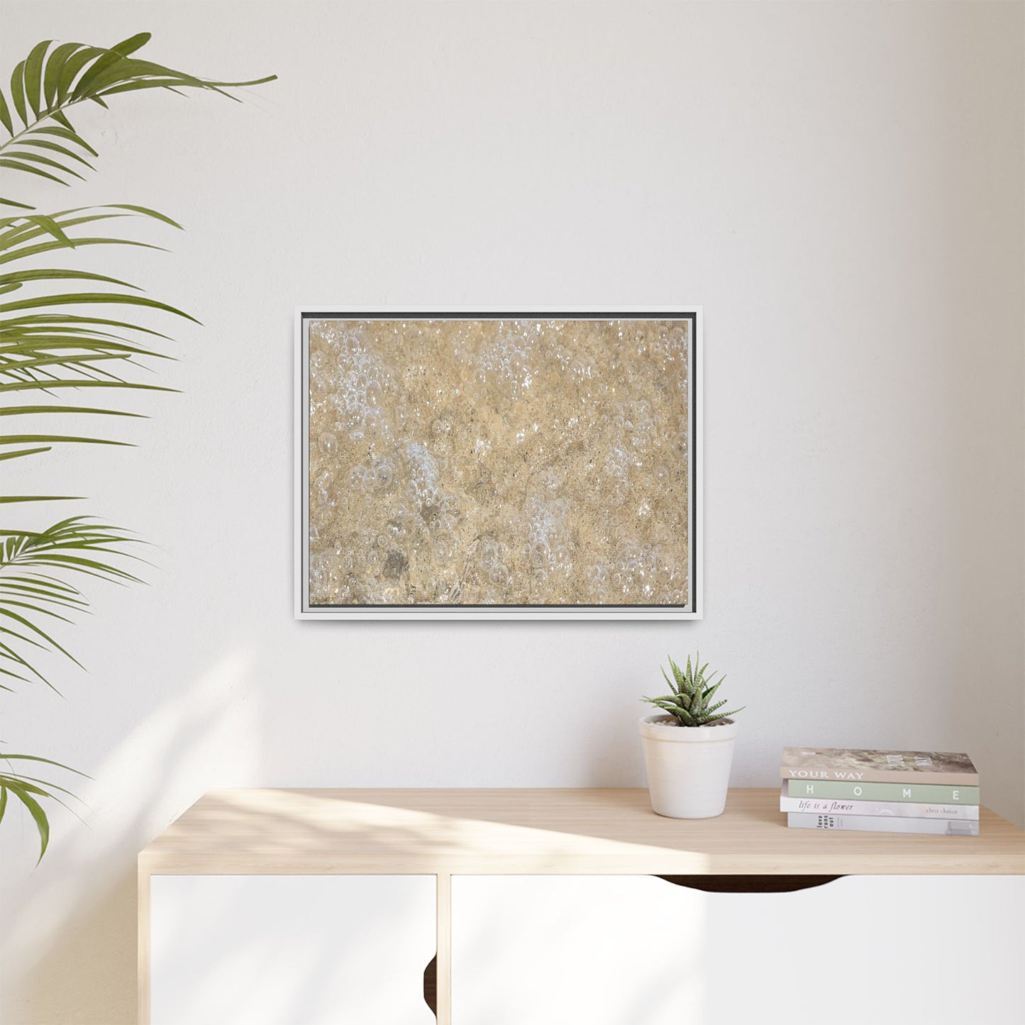 Bubbling Sand - Unique Stretched Canvas Wall Art