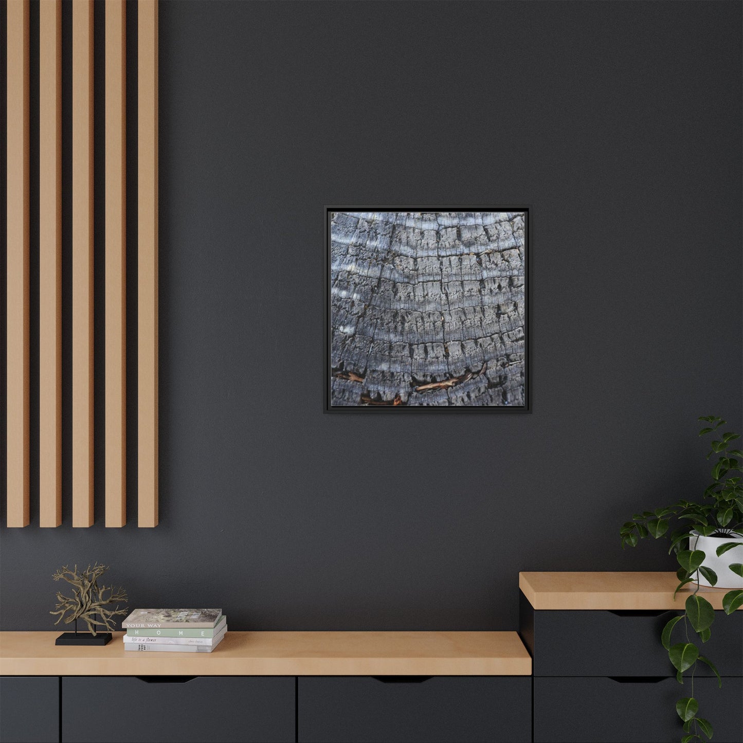 Charred Memories - Unique Stretched Canvas Wall Art