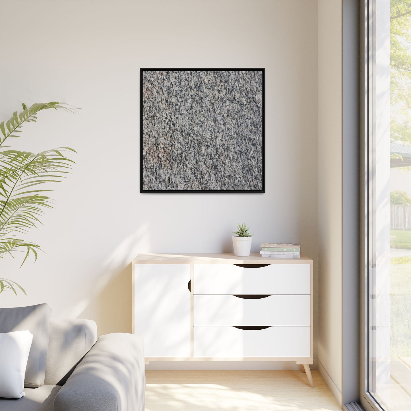 Crystalline Fusion - Unique Stretched Canvas Wall Art