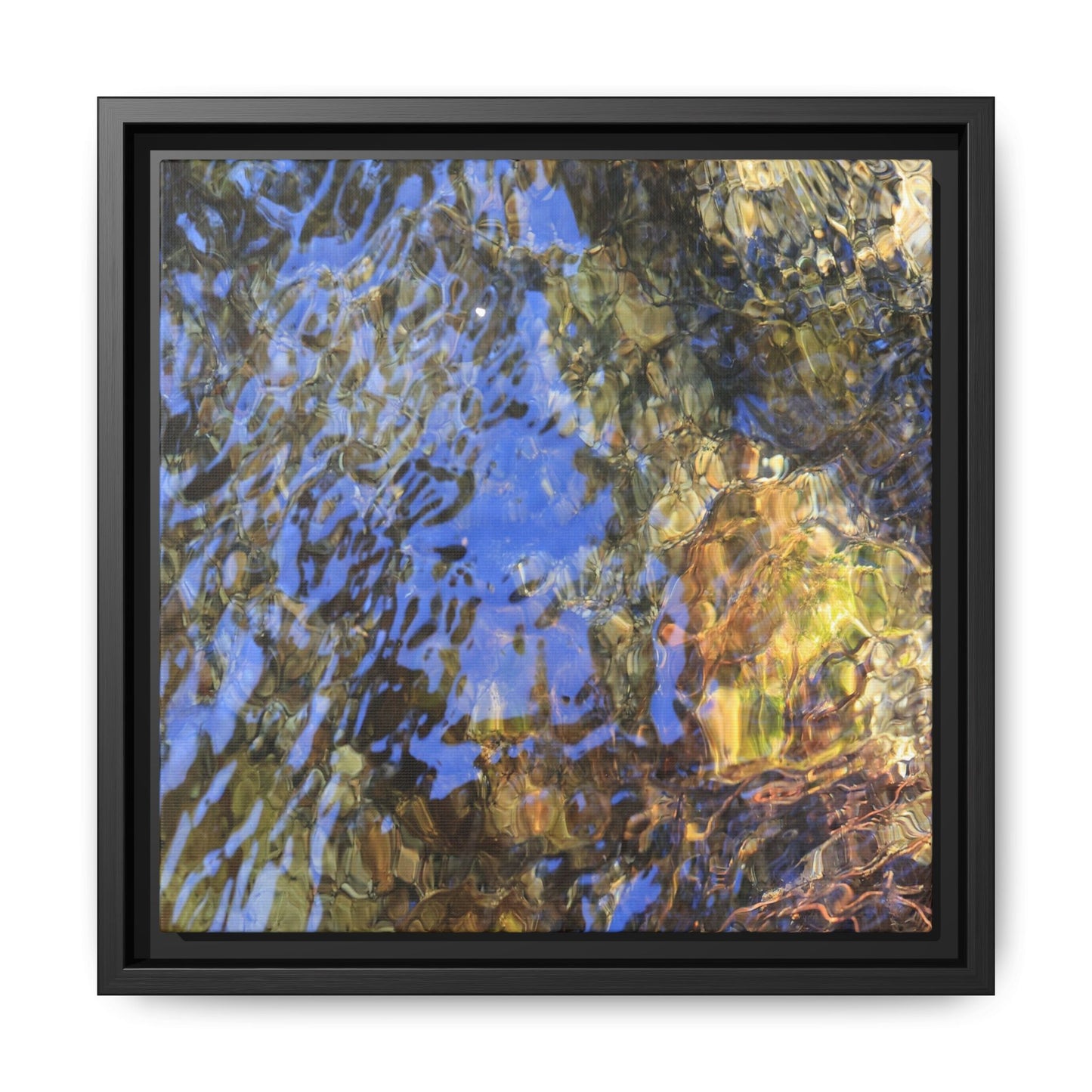 Watery Kaleidoscope - Unique Stretched Canvas Wall Art