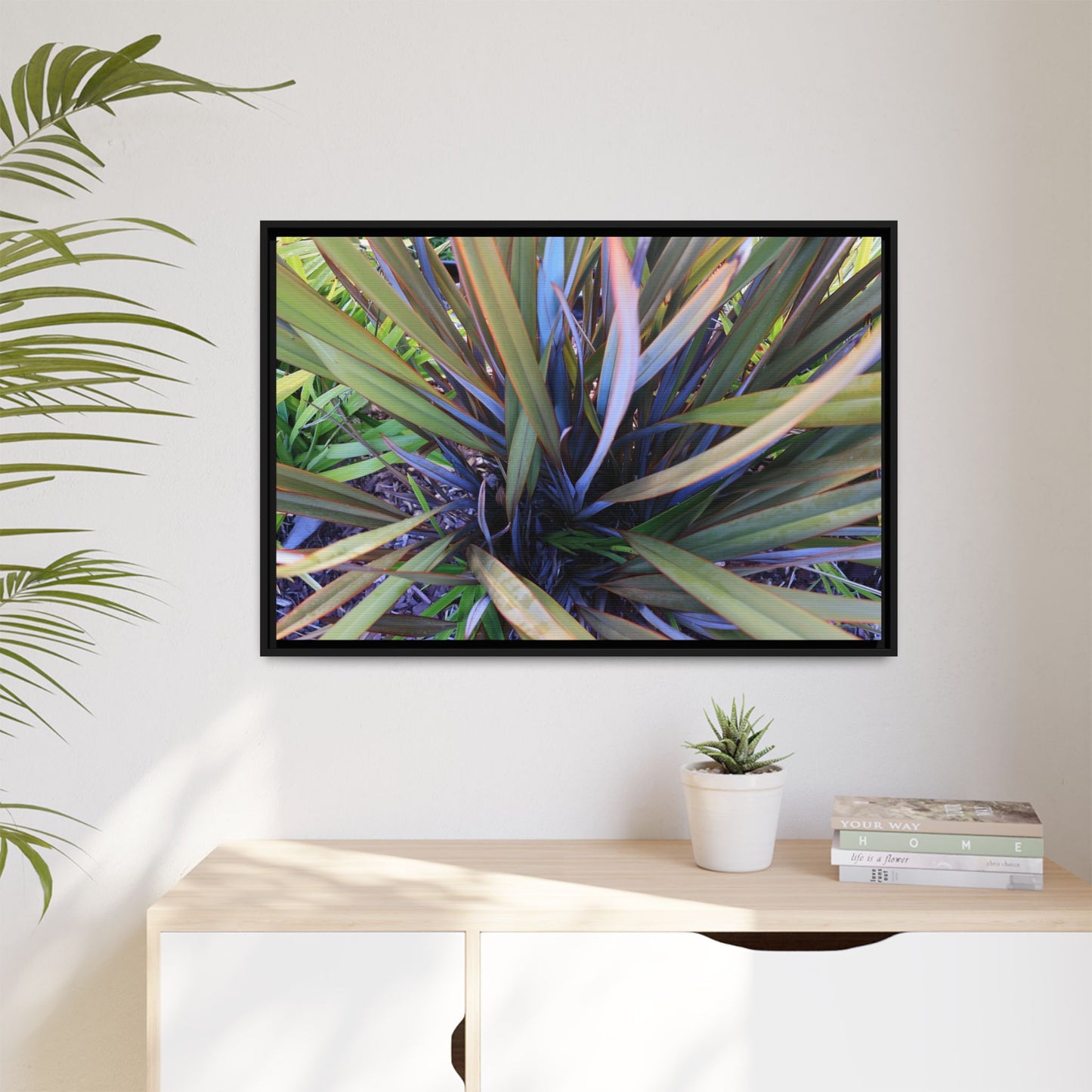 Radiant Leaves - Unique Stretched Canvas Wall Art